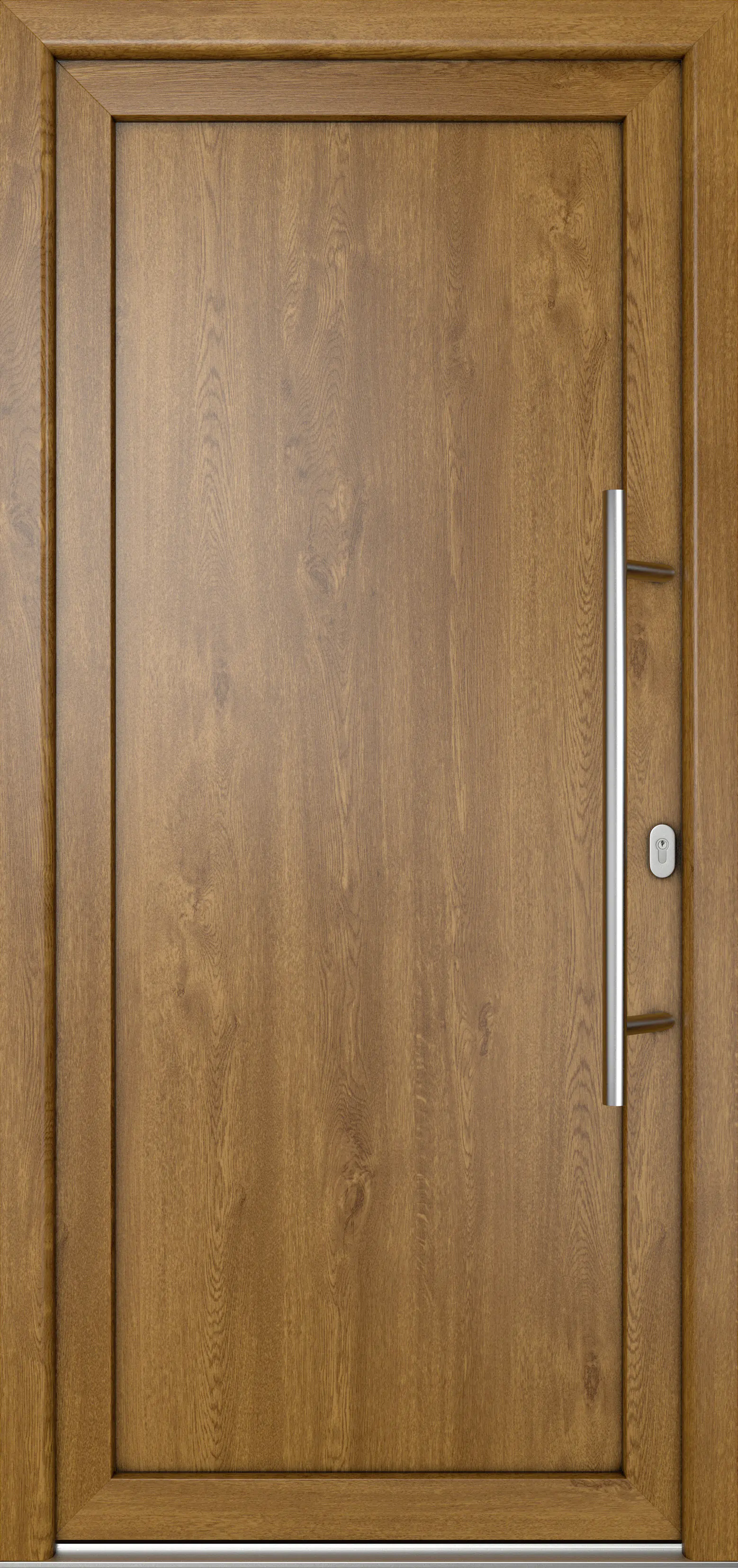 Meeth Haustür Signum Pro PVC Modell 01 108 x 200 cm DIN Rechts weiß/golden oak