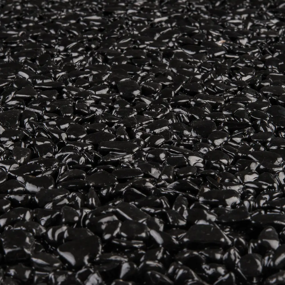 RAVELLO Steinteppich Boden Indoor Körnung Gross Farbe schwarz 26 kg Set