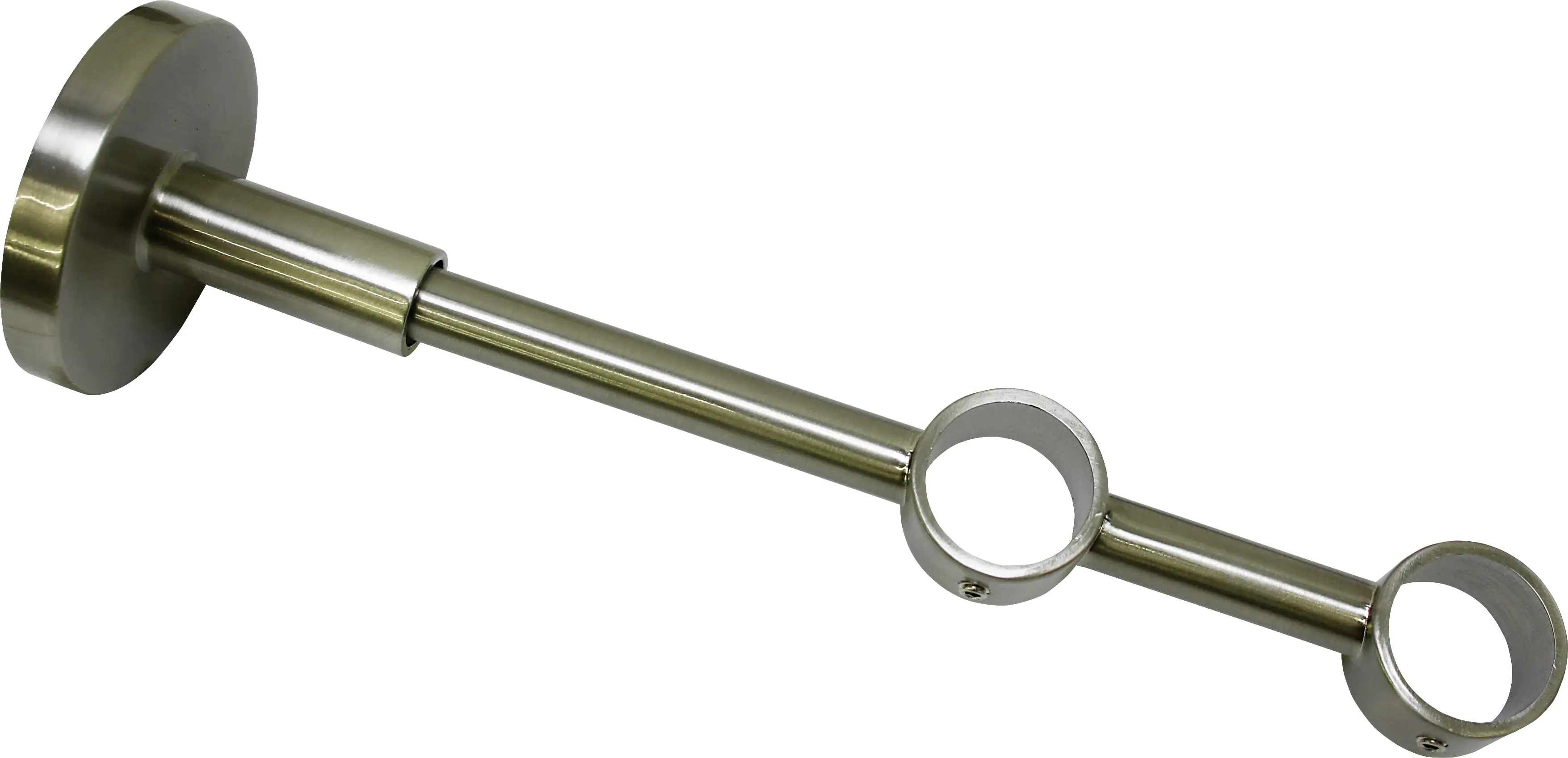 Gardinia Träger geschlossen Chicago, 2-Läufig, Ø 20 mm, edelstahl-optik