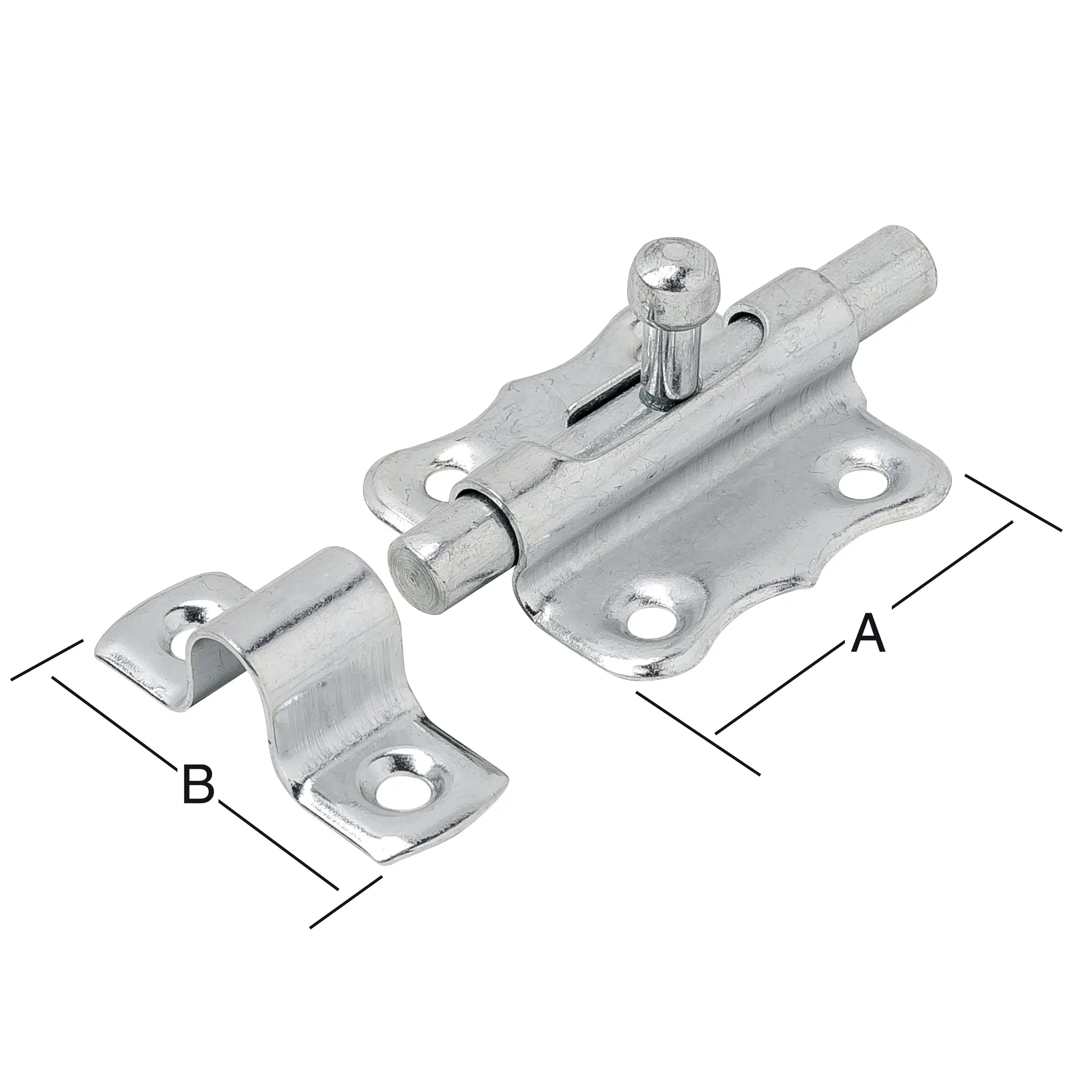 Vormann Grendelriegel verzinkt 35 x 35 mm