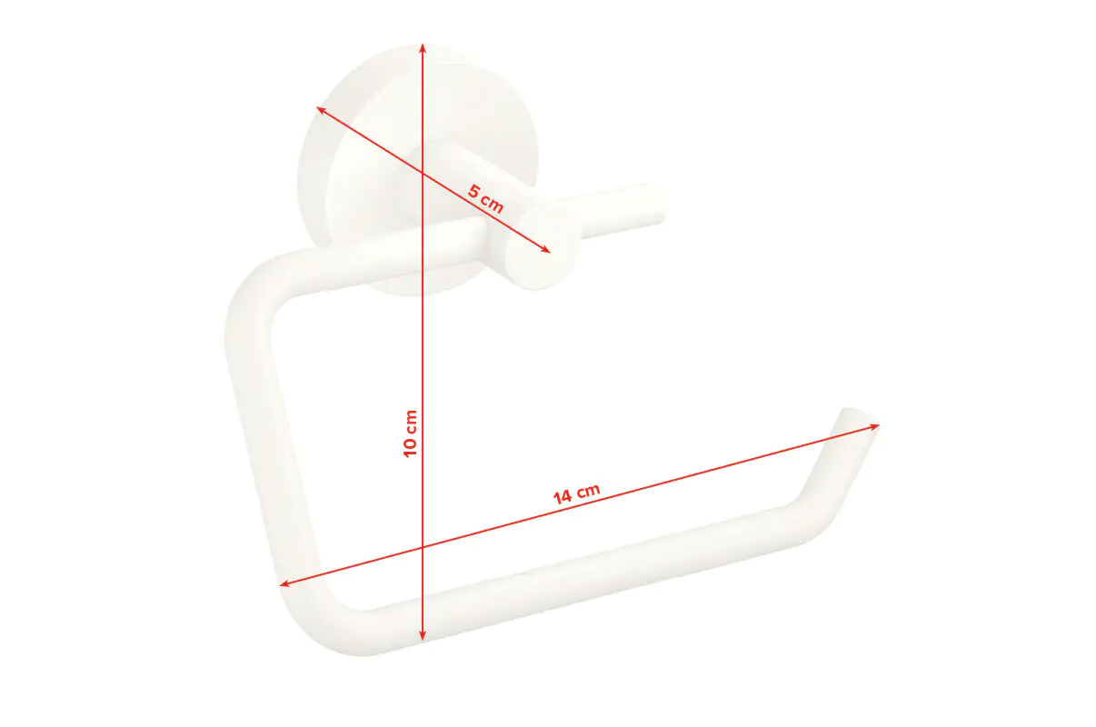 tesa Moon White WC-Papierrollenhalter weiß