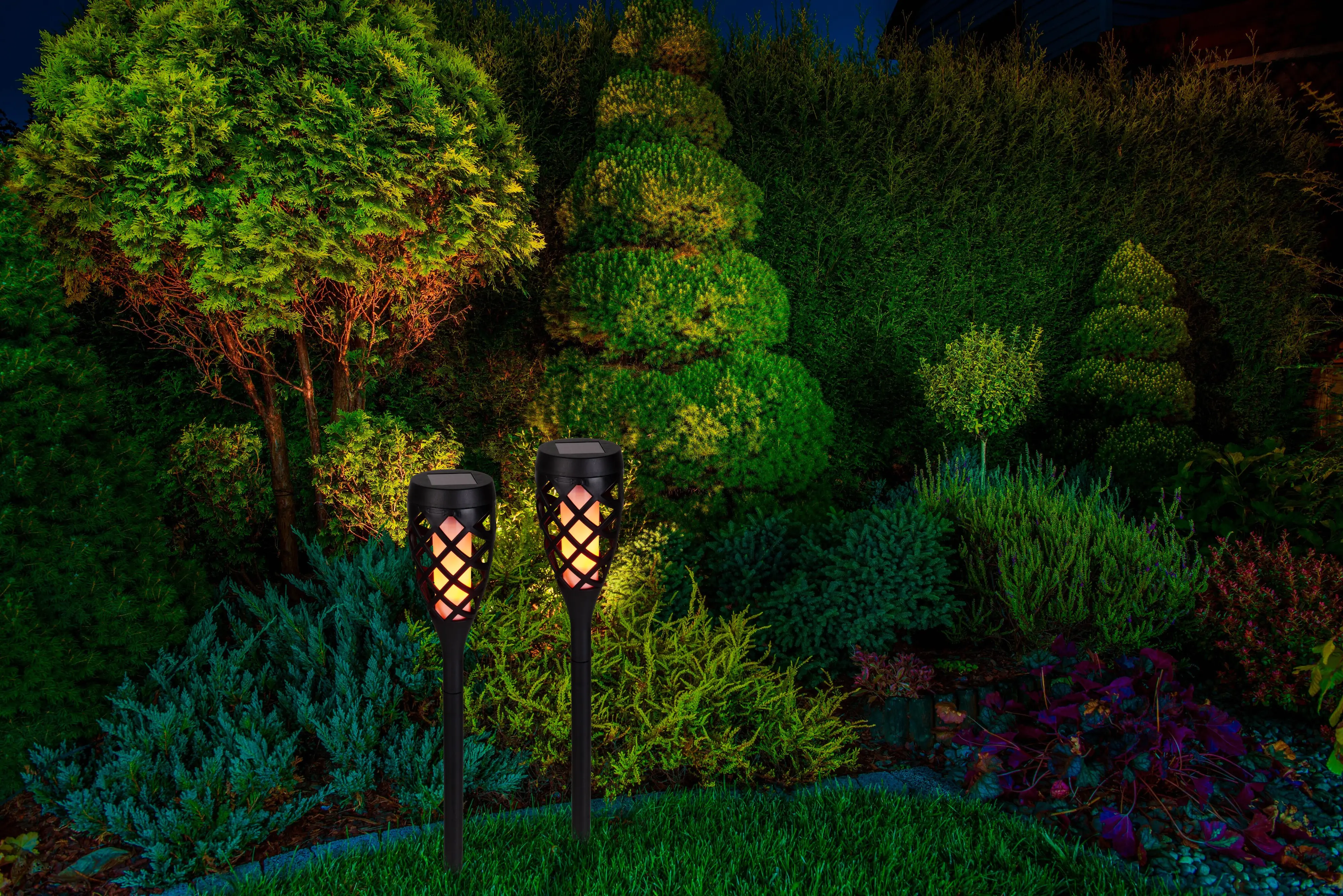 Light & More LED Solarfackel mit Erdspieß und Flammeneffekt Light & More LED Solarfackel mit Erdspieß und Flammeneffekt