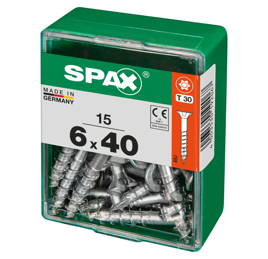 Spax Universalschrauben 6.0 x 40 mm TX 30 - 15 Stk.