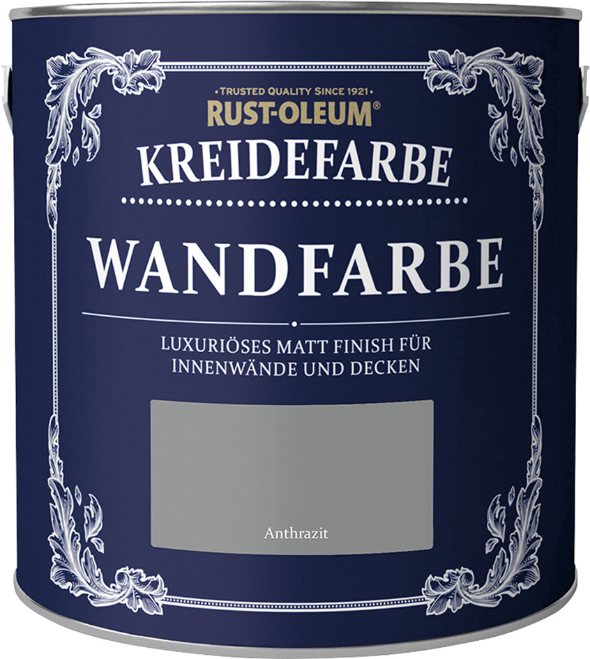Rust-Oleum Kreidefarbe Wandfarbe 2,5 L anthrazit