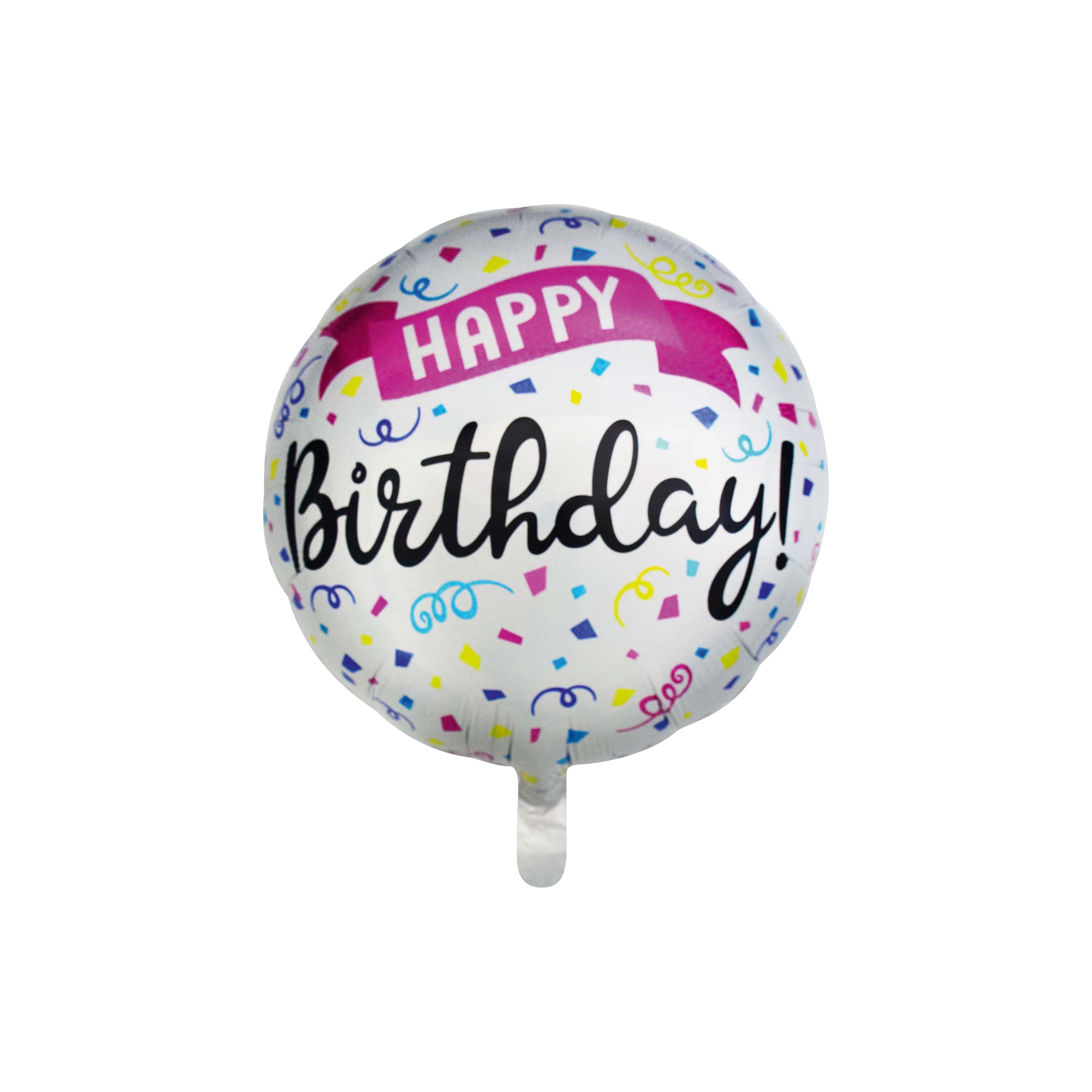 Folienballon Happy Birthday Konfetti Ø 45 cm Folienballon Happy Birthday Konfetti Ø 45 cm