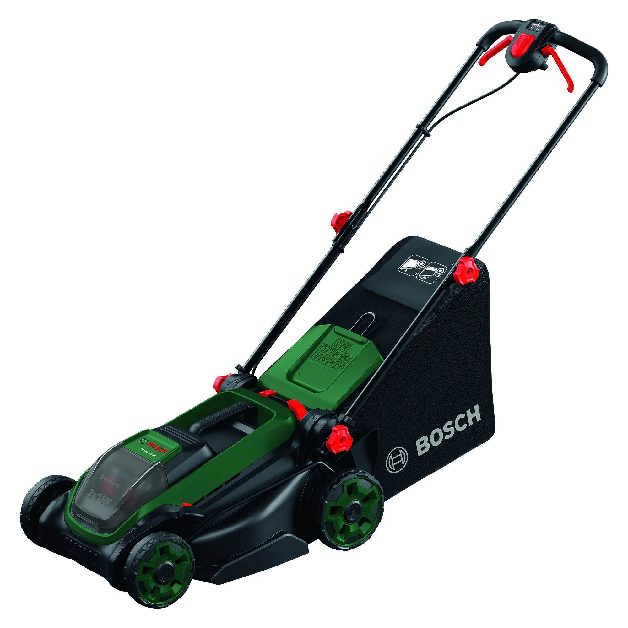 Bosch Akku Rasenmäher Rotak 18V 2-38 solo 38 cm Schnittbreite