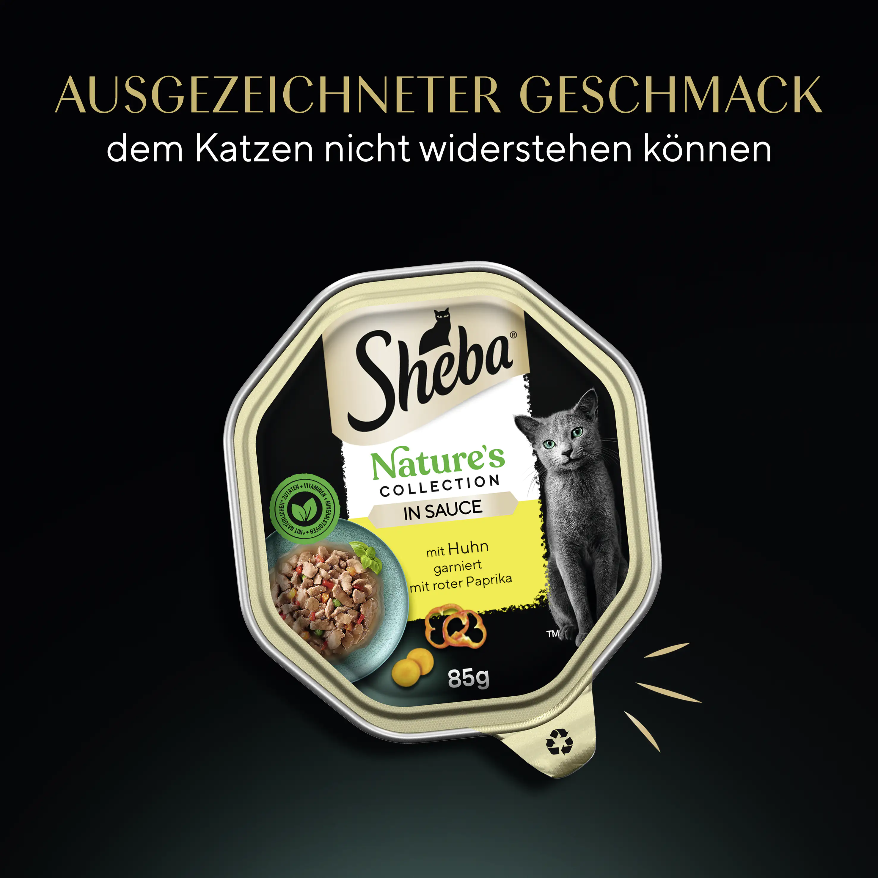 Sheba Nature's Collection in Sauce Katzennassfutter 85 g Huhn