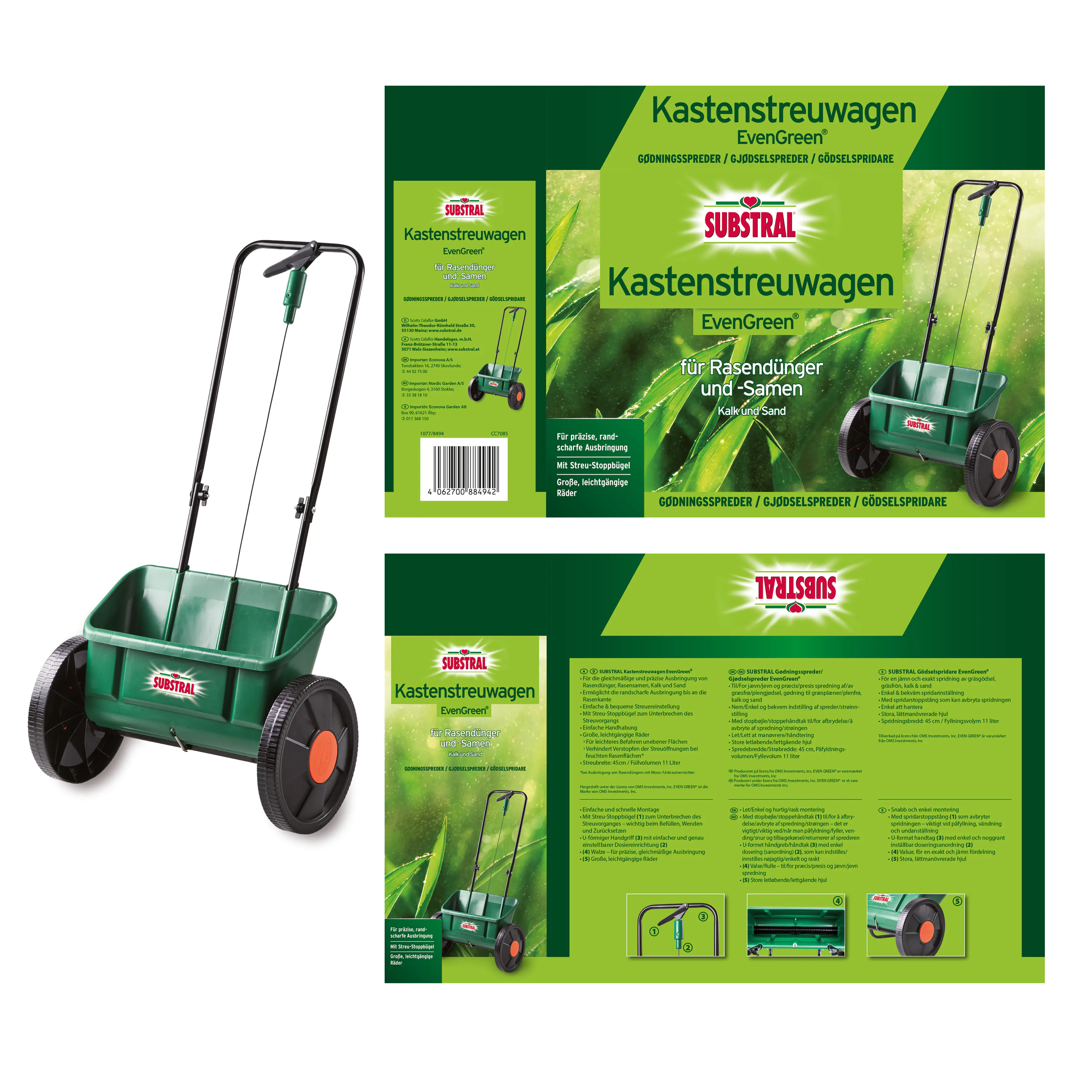 Substral Kastenstreuwagen EvenGreen 11 L