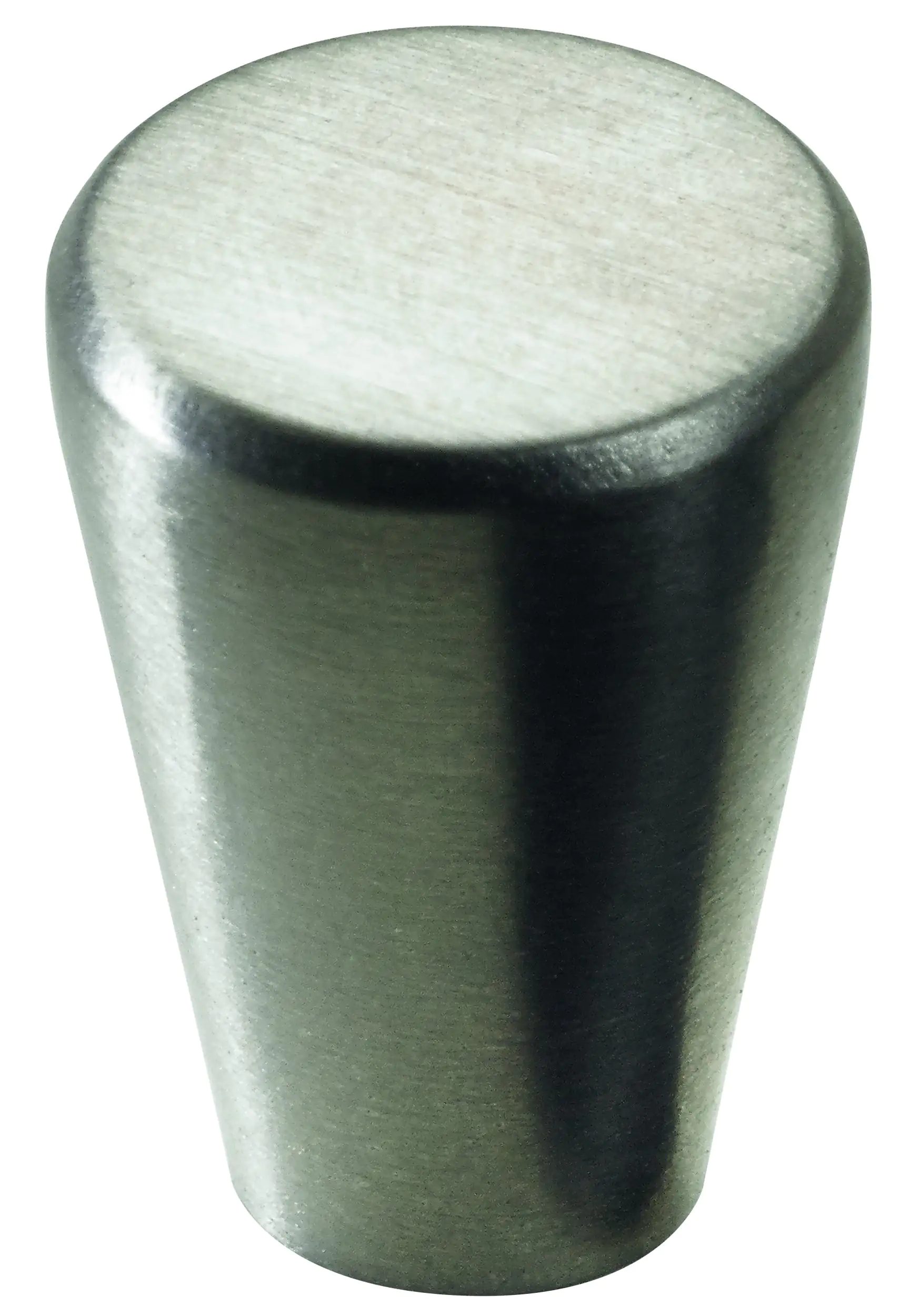 Hettich Möbelknopf Zinkdruckguss Edelstahl-Optik Ø 15,0 mm - 1 Stück