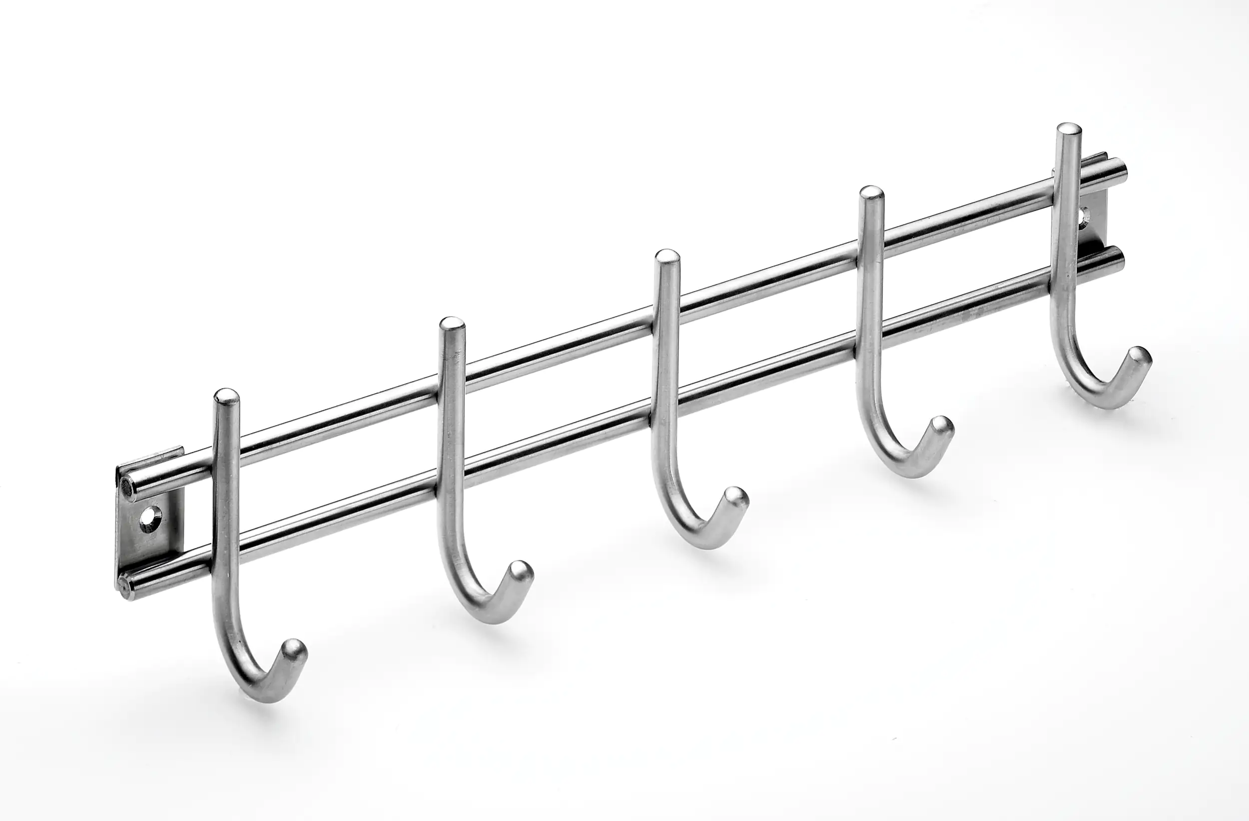 Hettich Garderobenleiste 5 Haken 38,0 x 8,5 x 5,5 cm Edelstahl Hettich Garderobenleiste 5 Haken 38,0 x 8,5 x 5,5 cm Edelstahl