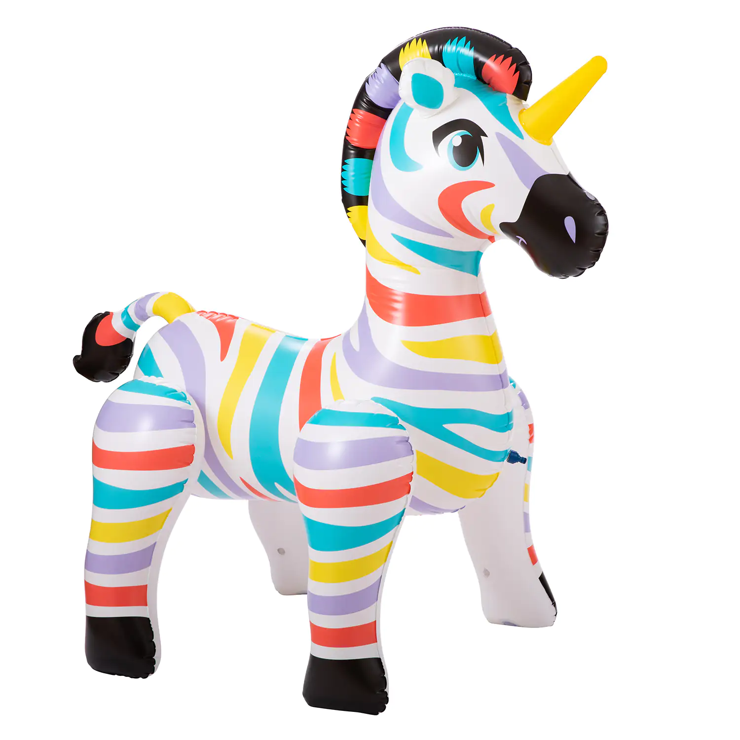 4895215121086 Summer Waves Aufblasbares Zebra-Einhorn Sprinkler 1.57 m x 94 cm x 1.57 m