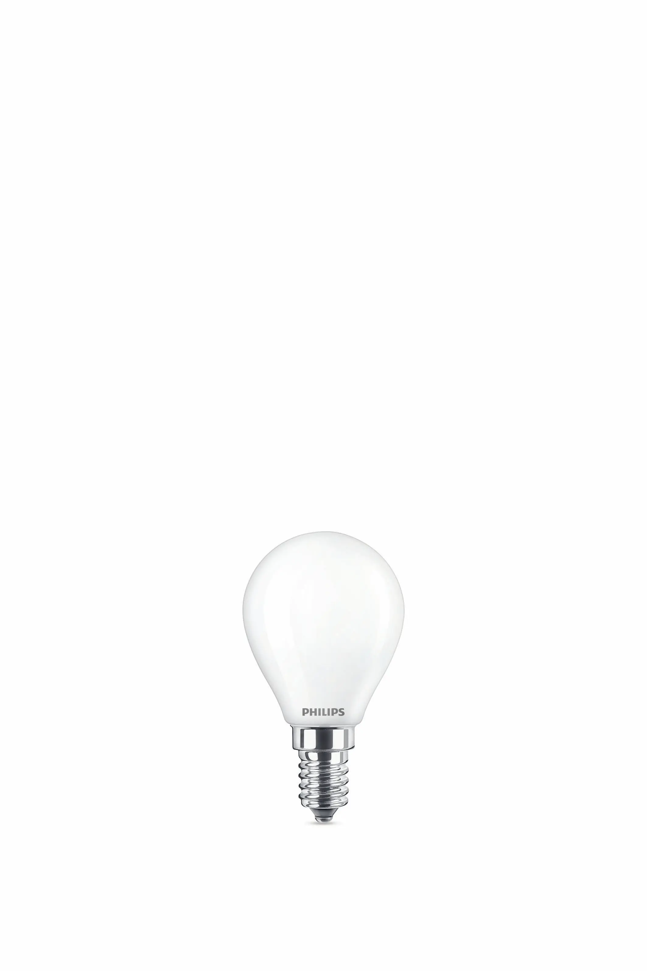 Philips LED-Leuchtmittel Filament Tropfenform P45 E14 4,3W neutralweiß matt