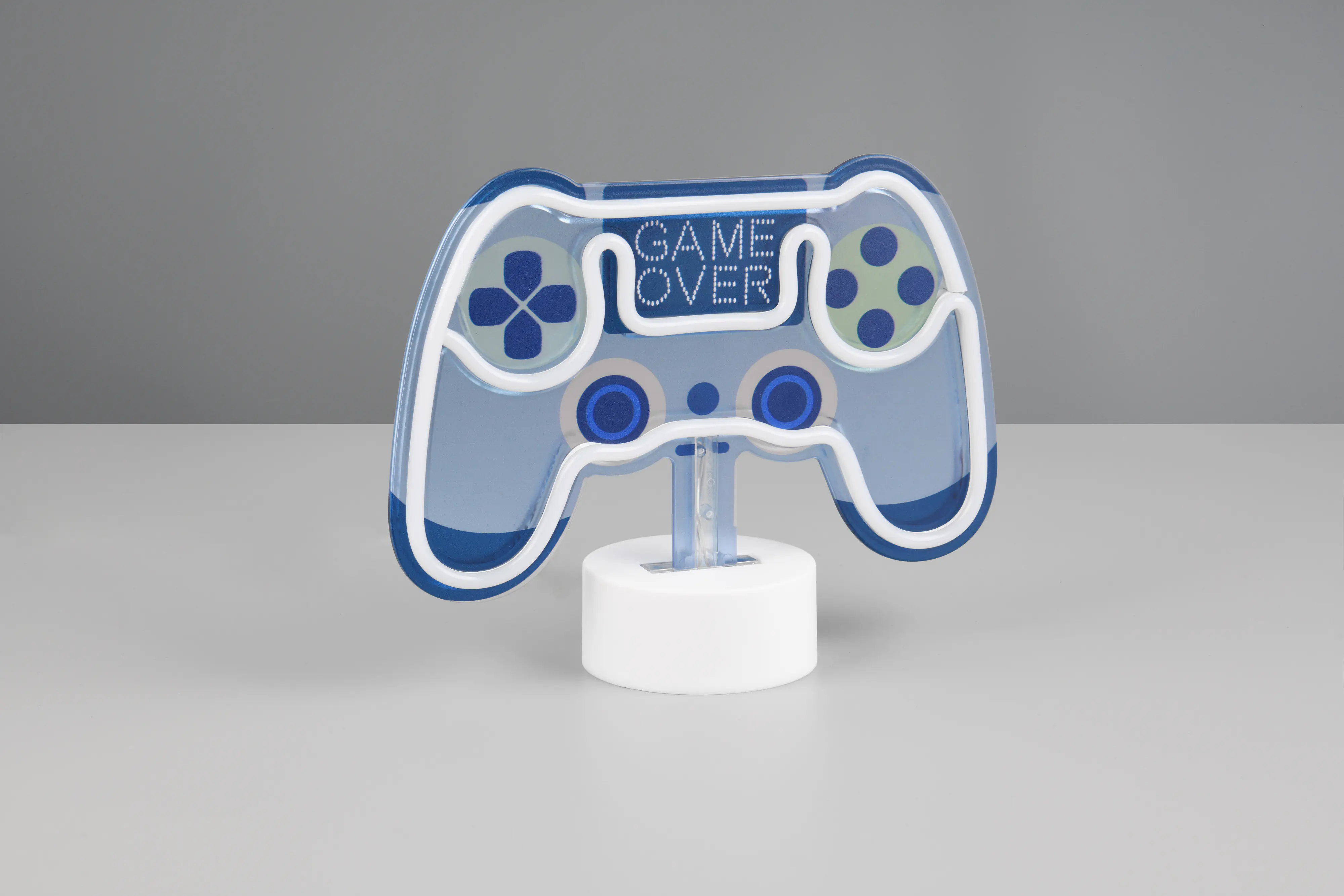 Reality LED Wandleuchte Game Over Controller 23 x 18 cm warmweiß weiß