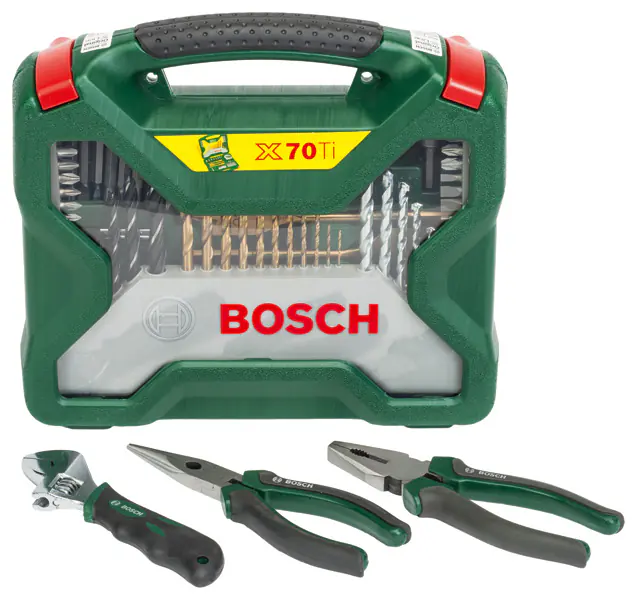 Bosch Bit-Bohrer Set X-Line 70-teilig inkl. Zangen-Set
