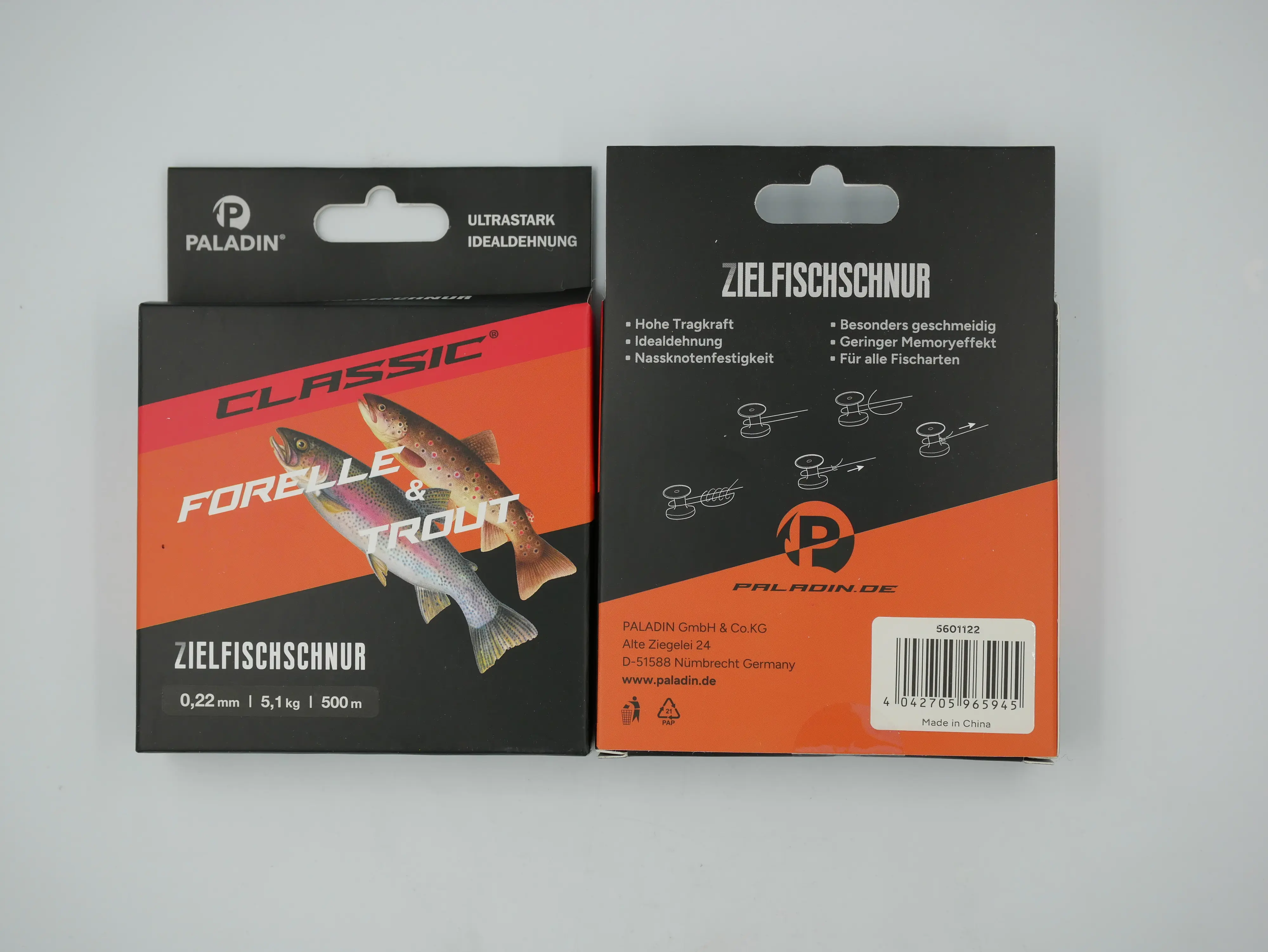 Paladin Angelschnur Forelle 500 m 0,22 mm hellblau