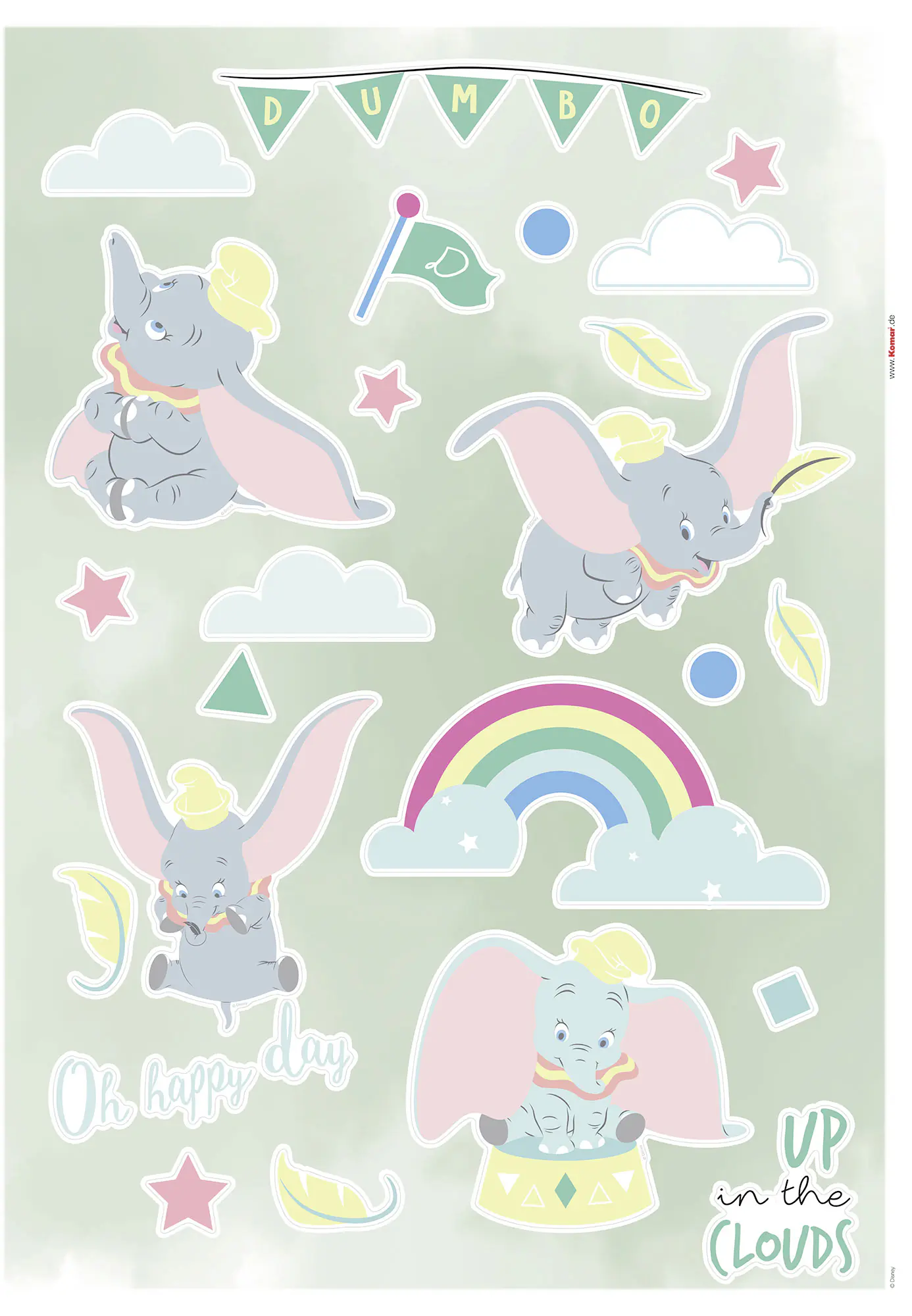 Komar Dekosticker Dumbo Daydream 50 x 70 cm  
