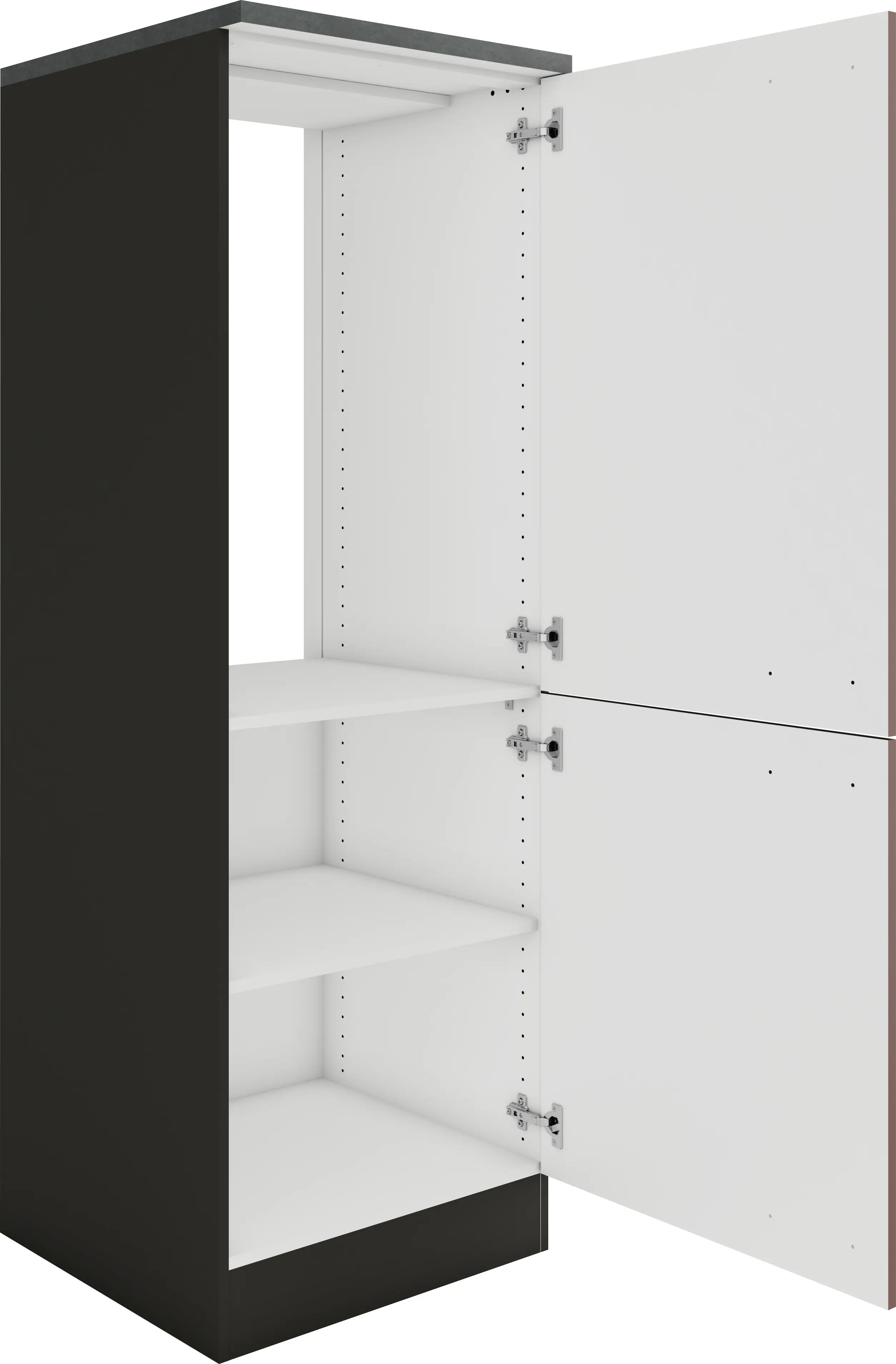 Optifit Midischrank Nizza 407 rostrot/anthrazit matt 60 cm