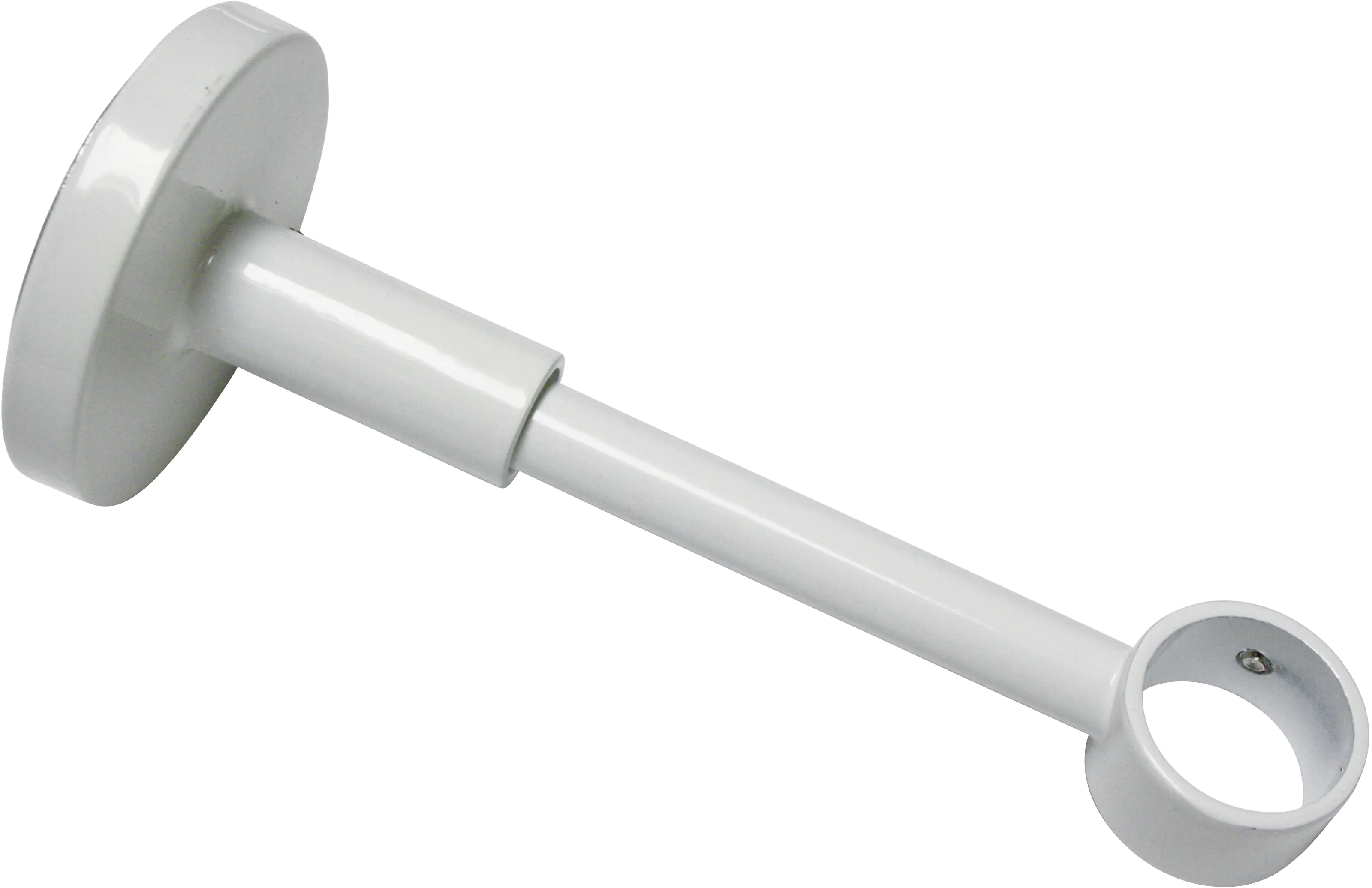 Gardinia Traeger Chicago 1-läufig geschlossen, Ø 20mm, weiß, 12 cm Gardinia Traeger Chicago 1-läufig geschlossen, Ø 20mm, weiß, 12 cm