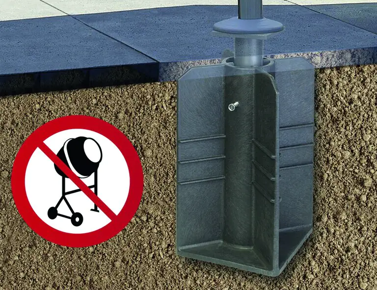 Siena Garden Bodenständer Earthbase für Ampelschirme bis 300x300 cm oder Ø 350 cm