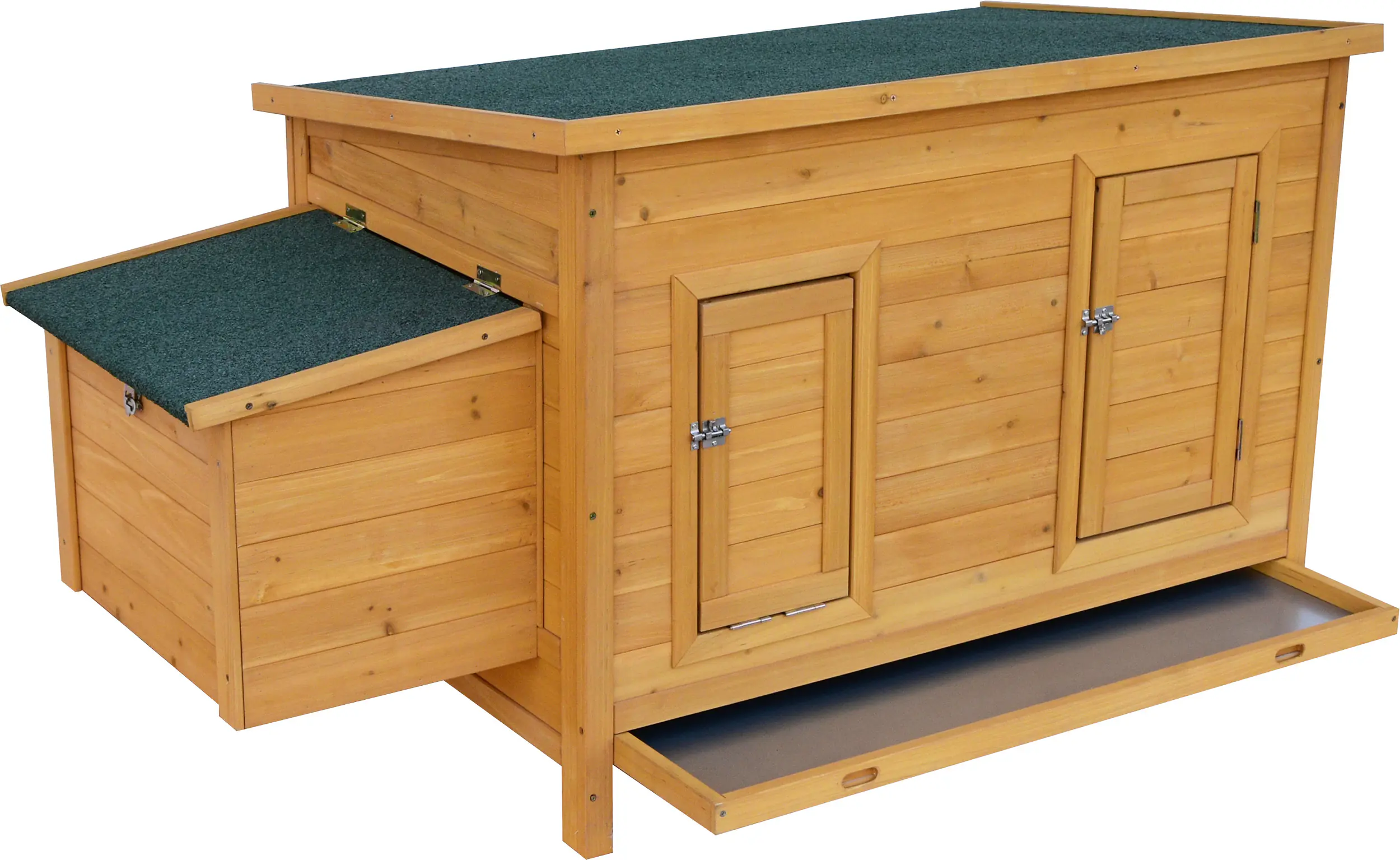 TrendLine Hühnerhaus Emma mit Bodenwanne 146 x 74 x 80 cm natur