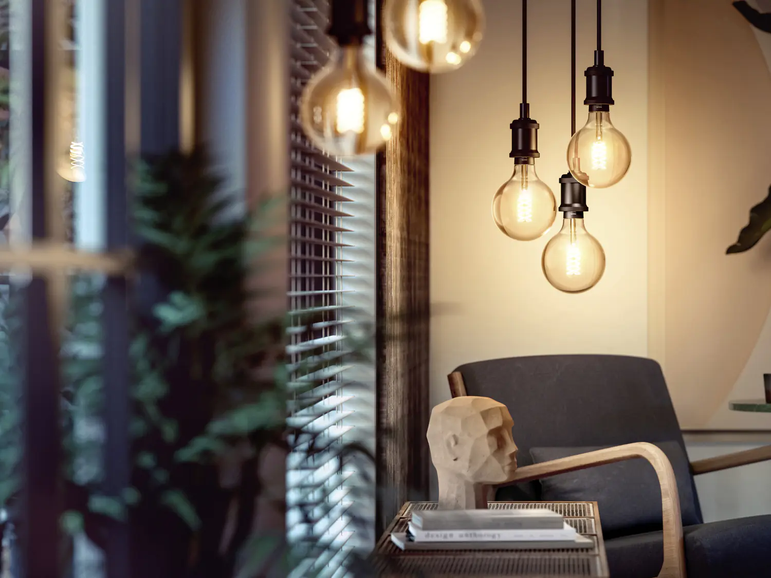 Philips HUE  LED-Leuchtmittel Vintage Globe G93 E27 7W warmweiß smart