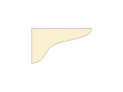 Dolle Konsole Holz Basic, Fichte roh, für 25er Regalboden