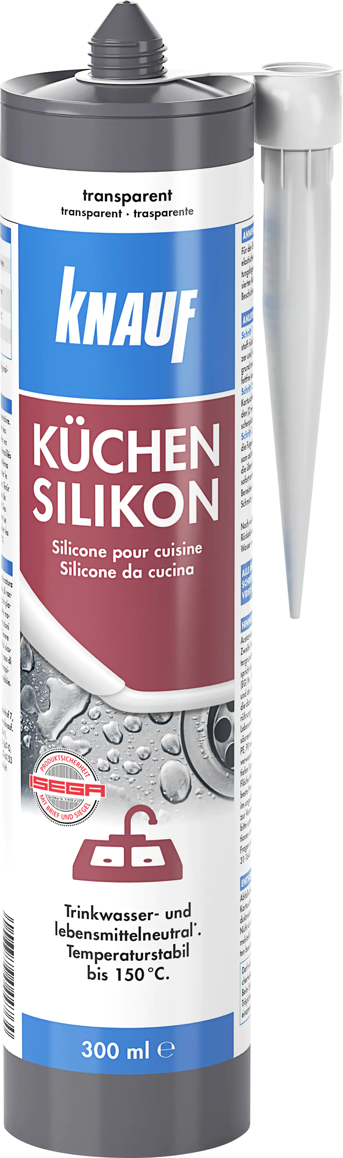 Knauf Küchen Silikon transparent 300 ml Knauf Küchen Silikon transparent 300 ml