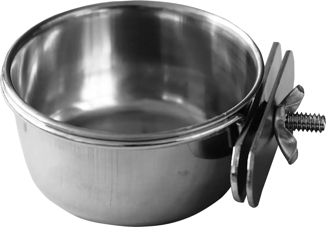 Nobby Edelstahl-Napf mit Schraubbefestigung 8,0 cm 0,15 l