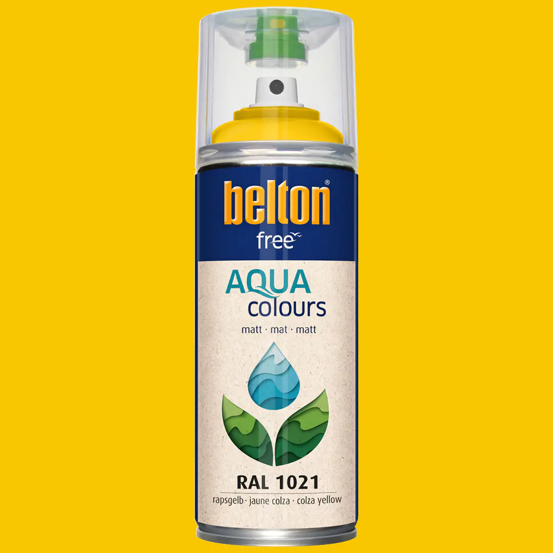 belton free Lackspray AQUAcolours 400 ml rapsgelb matt
