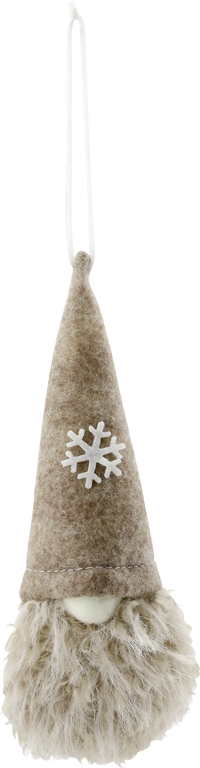 Dekofigur Wichtel aus Filz 16 cm braun