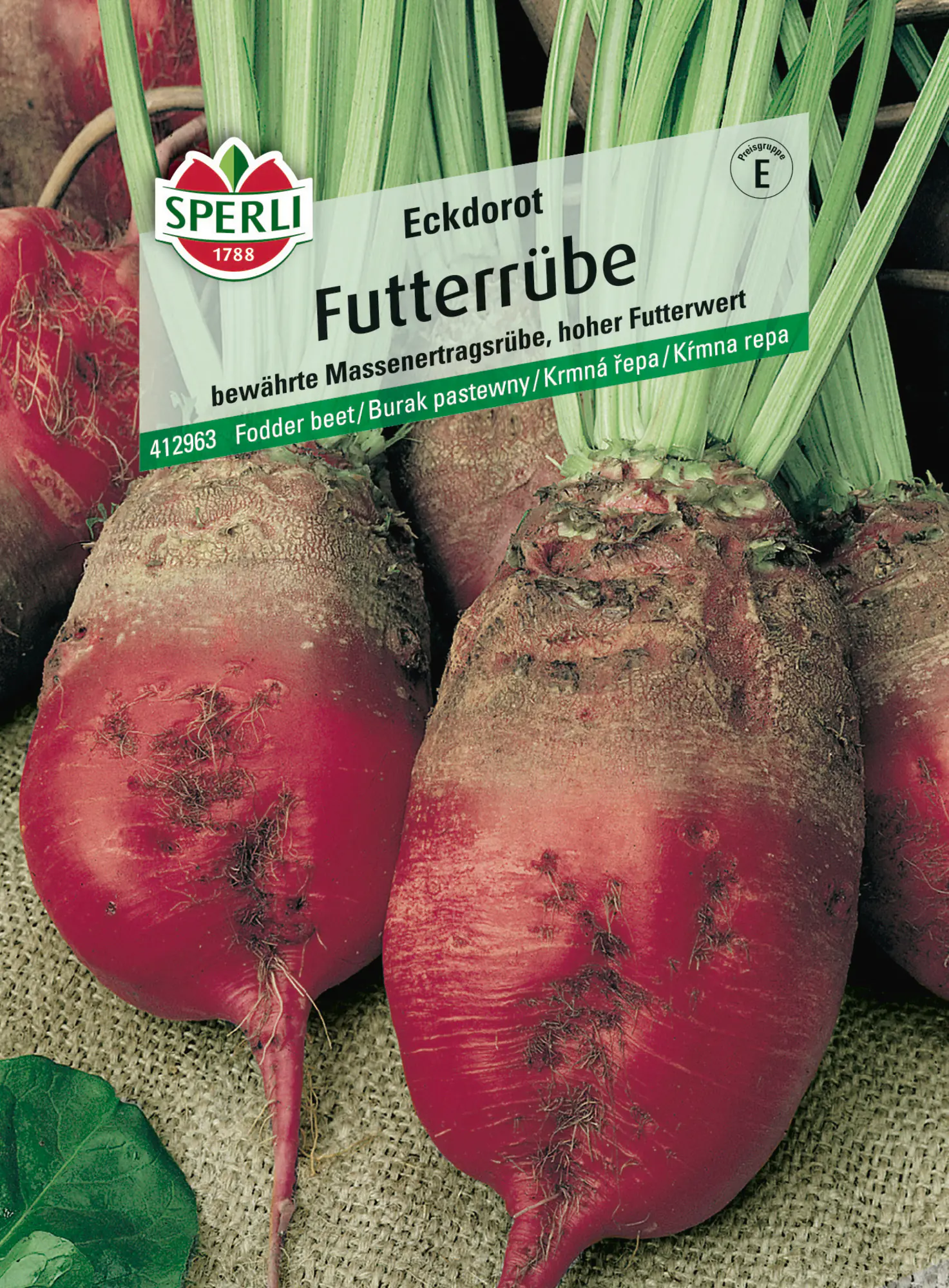 Sperli Saatgut Futterrüben Eckdorot für bis zu 70 lfd. Meter