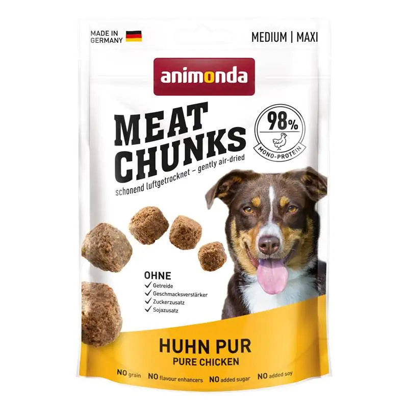 4017721829311 Animonda Meat Chunks Hundesnack Adult Huhn pur 80 g