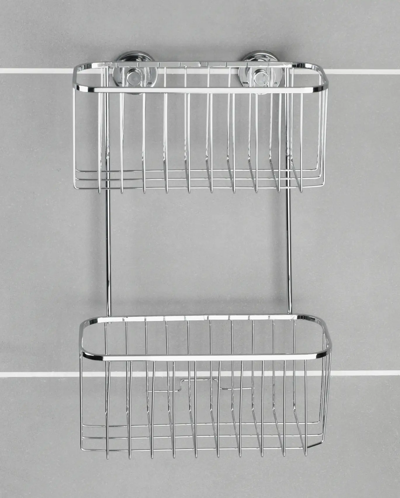Wenko Power-Loc® Edelstahl Wandregal Bovino Edelstahl, silber glänzend Wenko Power-Loc® Edelstahl Wandregal Bovino Edelstahl, silber glänzend
