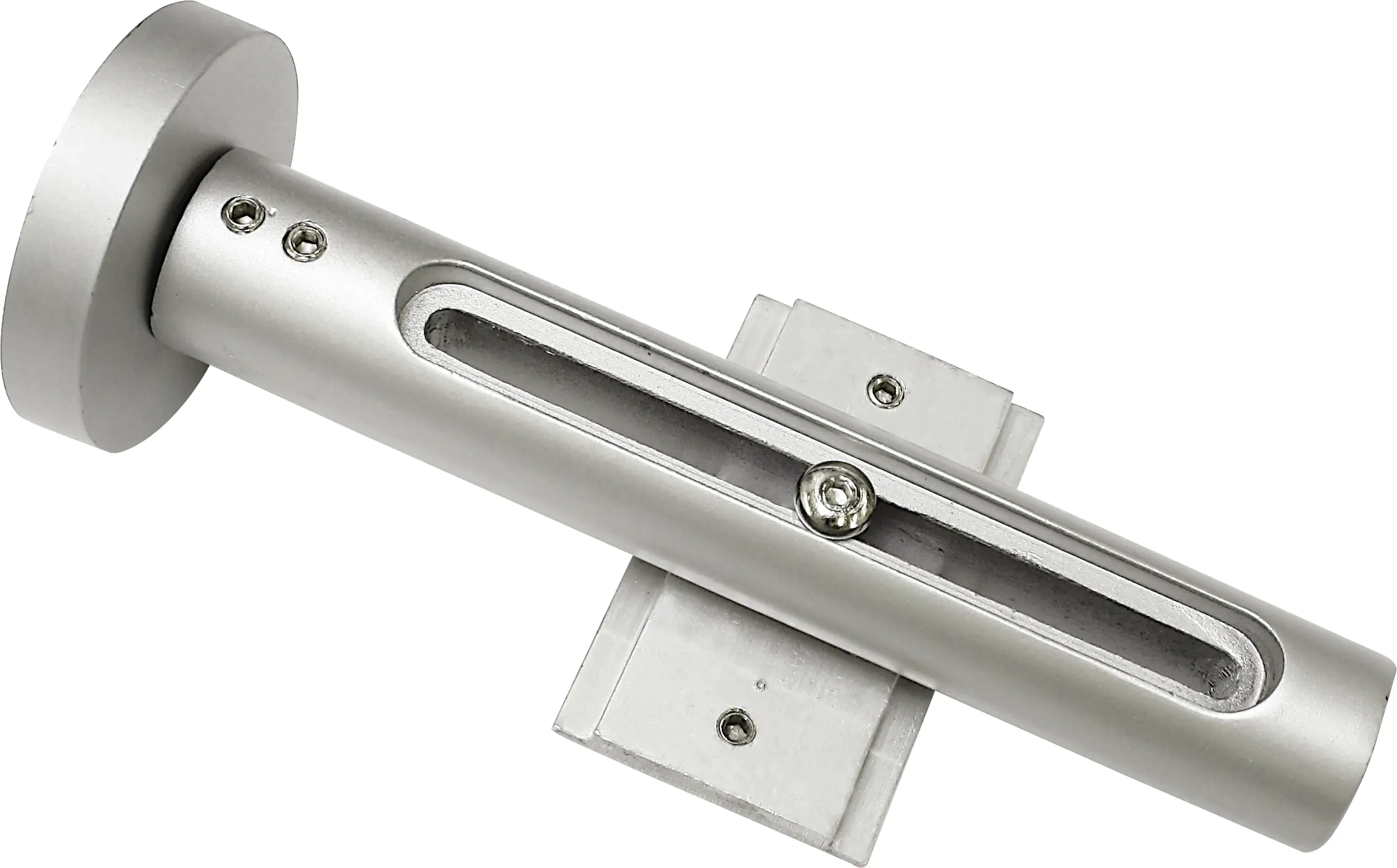 Gardinia Wandträger für Vorhangschienen silber