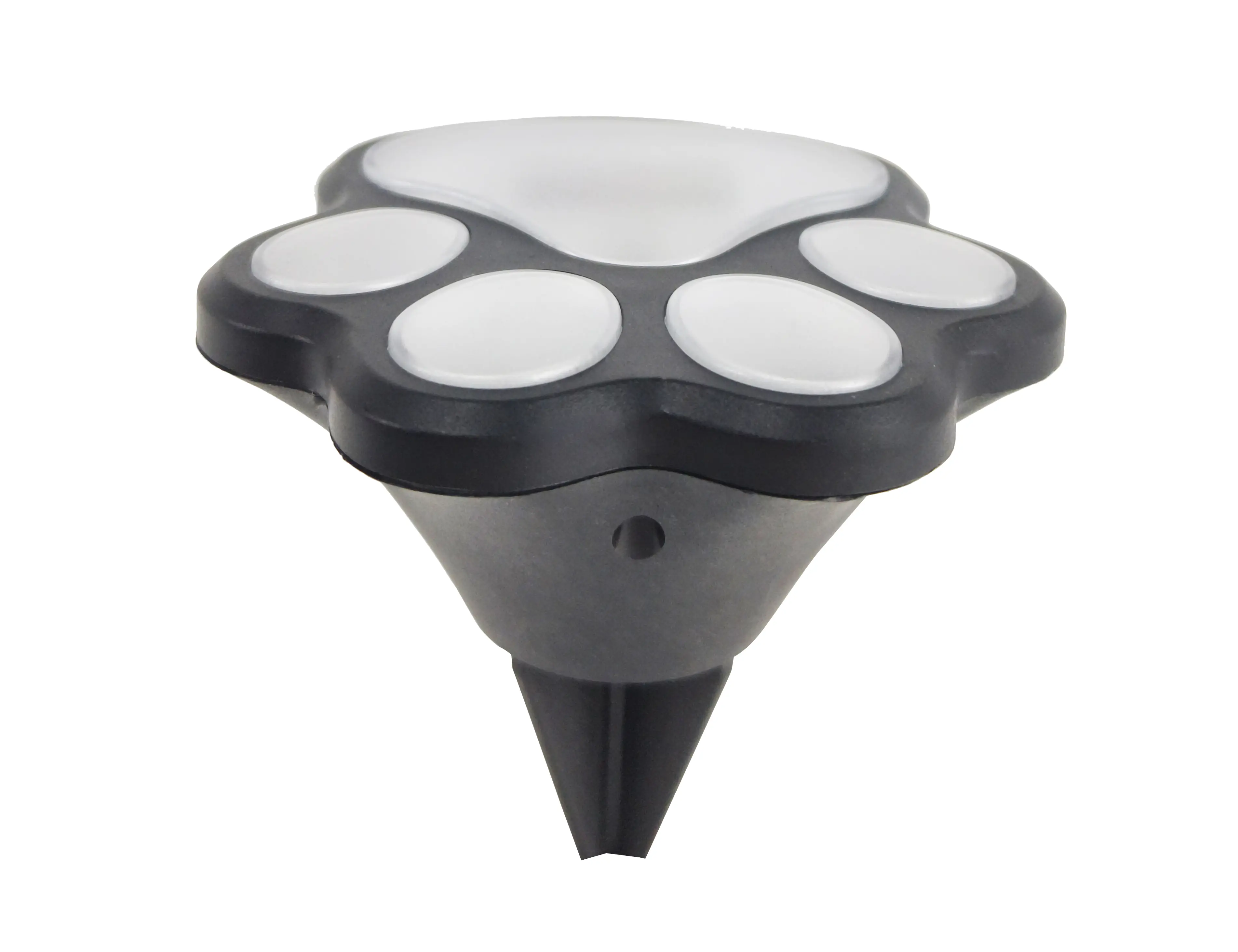 Dapo LED Solarleuchte Dekofigur Pfote weiß