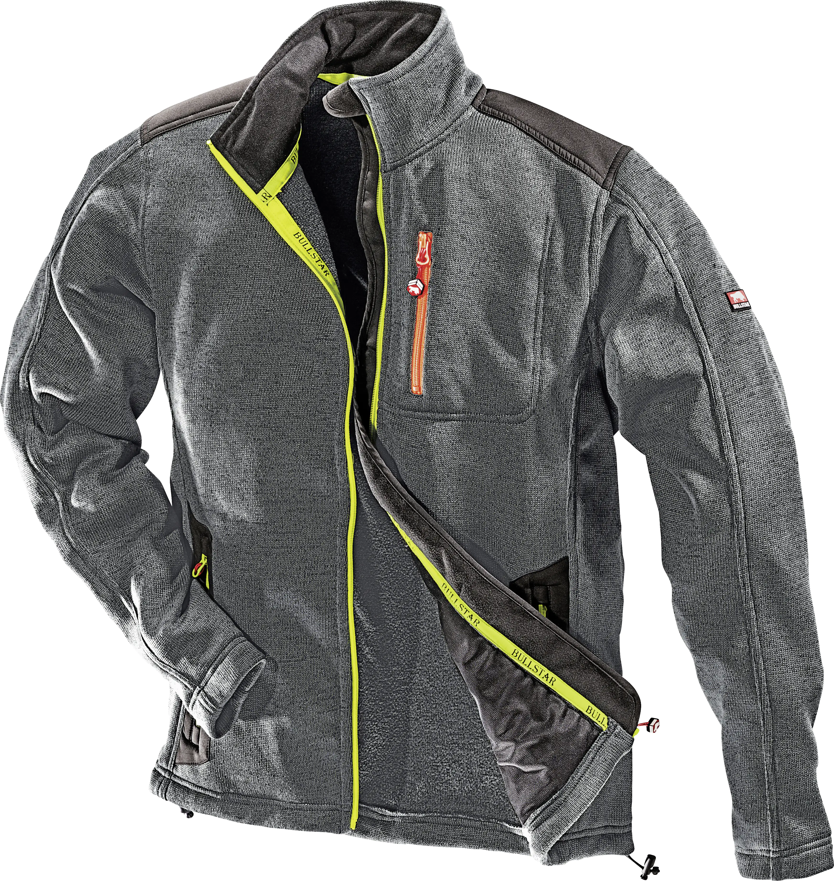 Bullstar Softshell-Strickfleecejacke ULTRA schwarz/grau Bullstar Softshell-Strickfleecejacke ULTRA schwarz/grau
