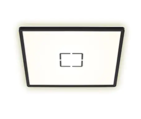 Briloner Slim LED Panel Free schwarz 42x 42 cm mit Backlight-Effekt