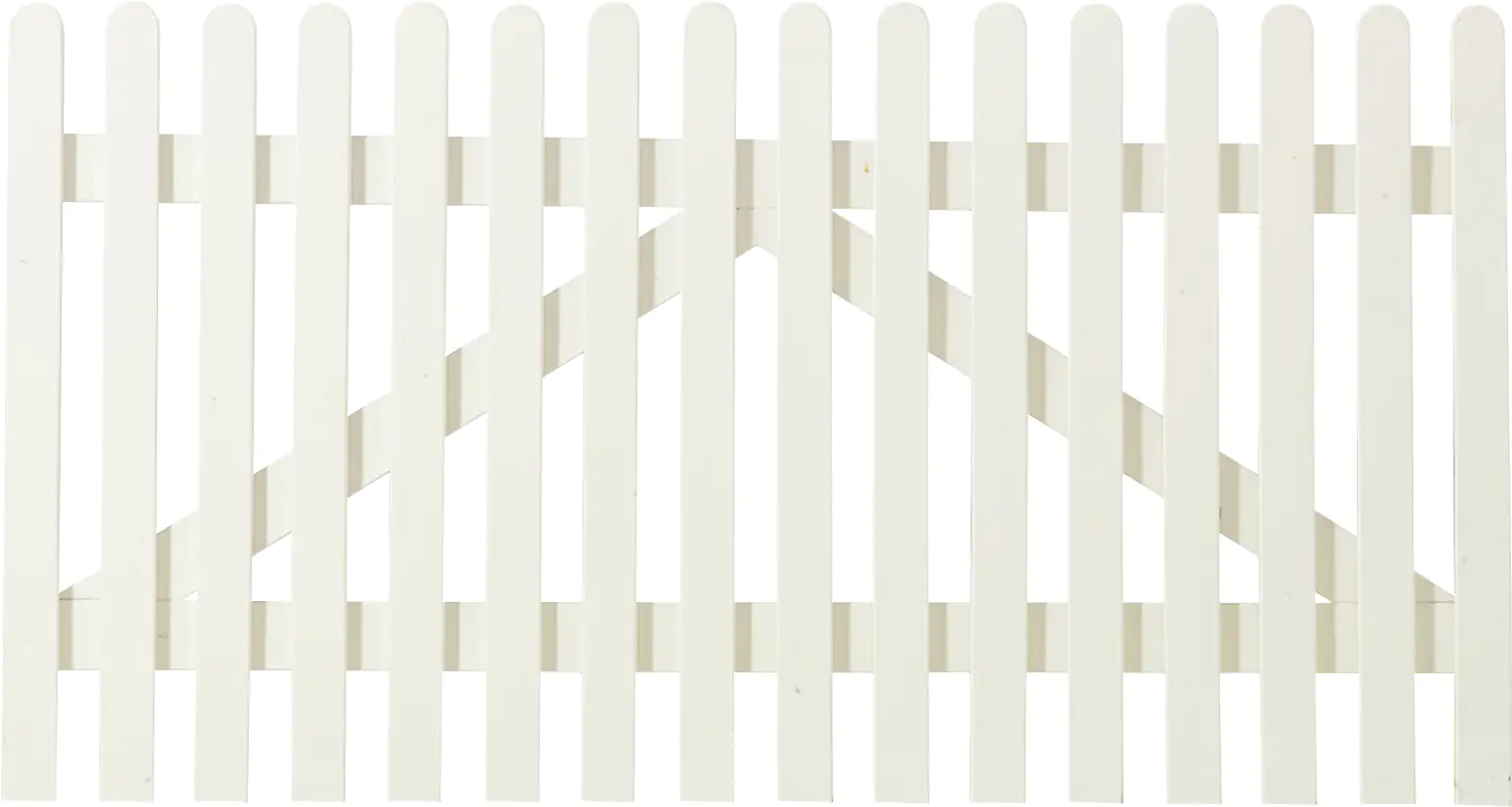 Plus Vorgartentor Retro 150 x 80 cm weiß