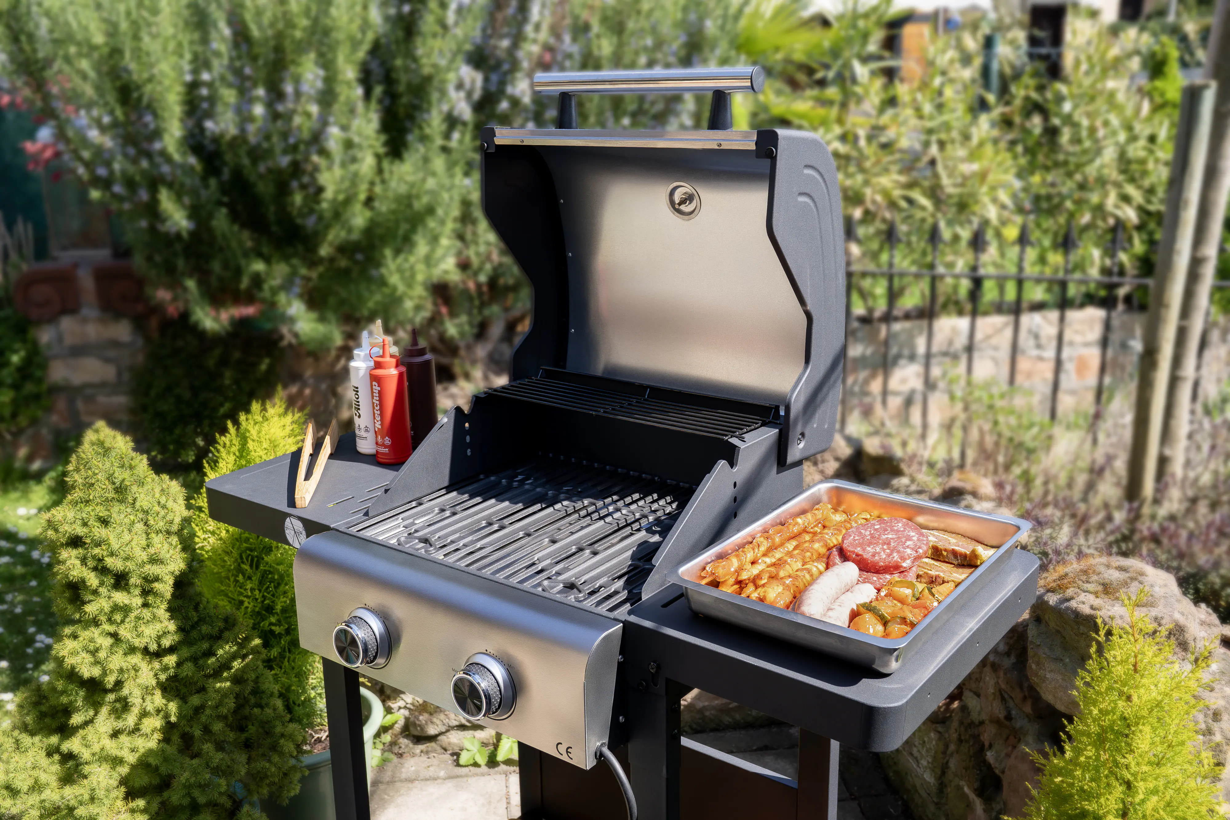 Unold 58595 BBQ Elektrogrill Buddy 2600 W Grillfläche: 45 x 40 cm
