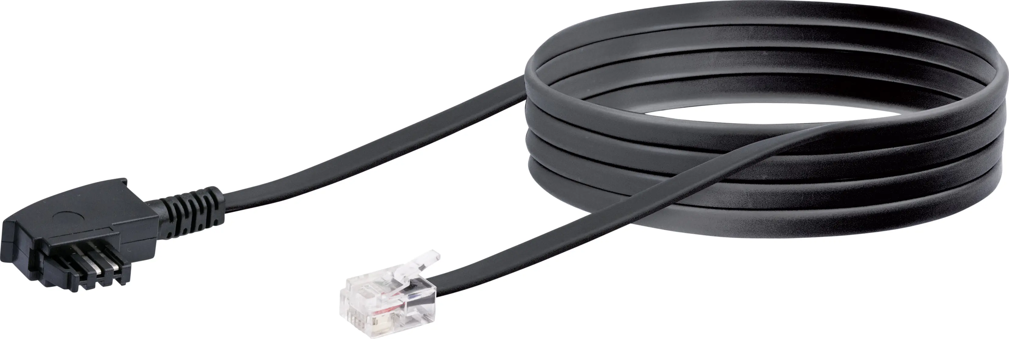 Schwaiger DSL Anschlusskabel TAL6531 533 TAE (F) RJ12 schwarz, 3,0 m