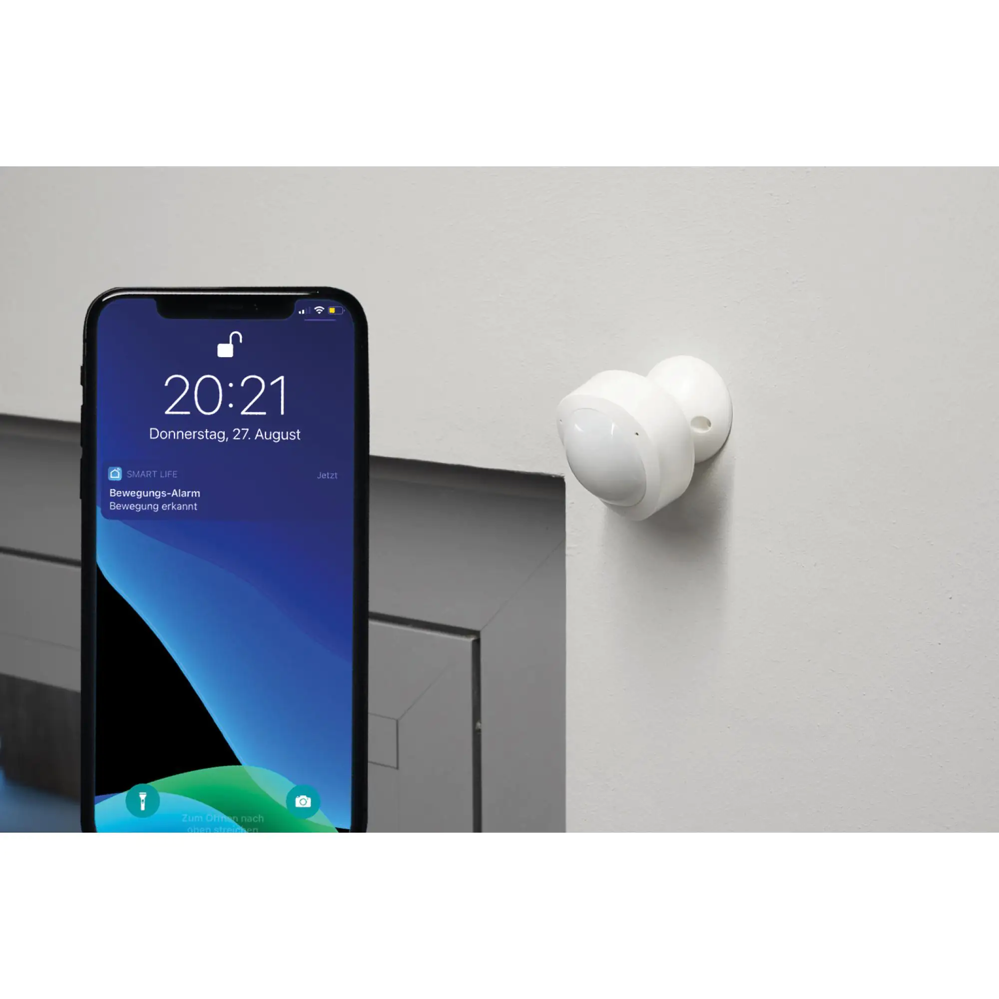 WIFI Bewegungsmelder weiß WIFI Bewegungsmelder weiß