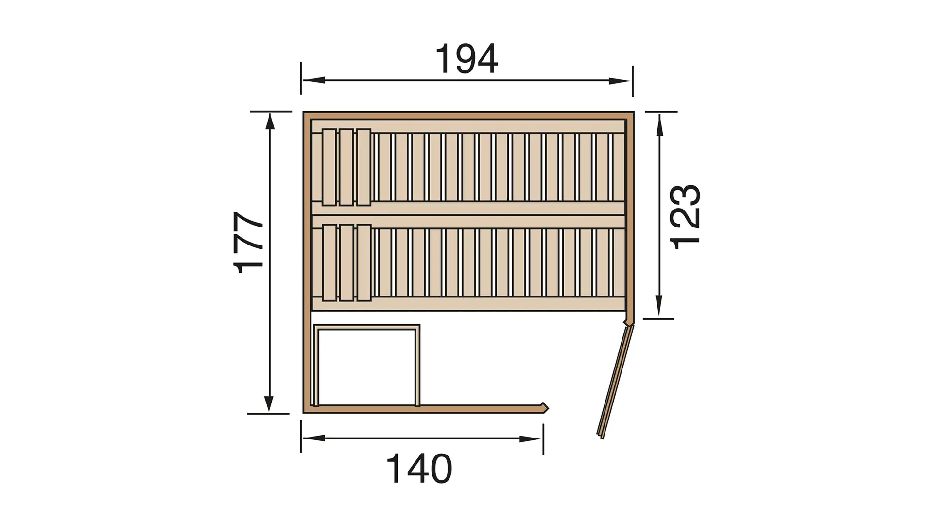 Weka Elementsauna Varberg Gr. 3 Sparset 7,5 kw OS Weka Elementsauna Varberg Gr. 3 Sparset 7,5 kw OS