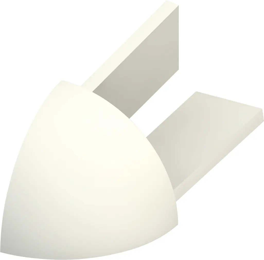 alfer Außenecken PVC glatt jasmin