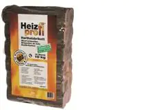 Hartholz-Holzbriketts 10 kg Einzelabnahme, Hartholzspäne, eckig