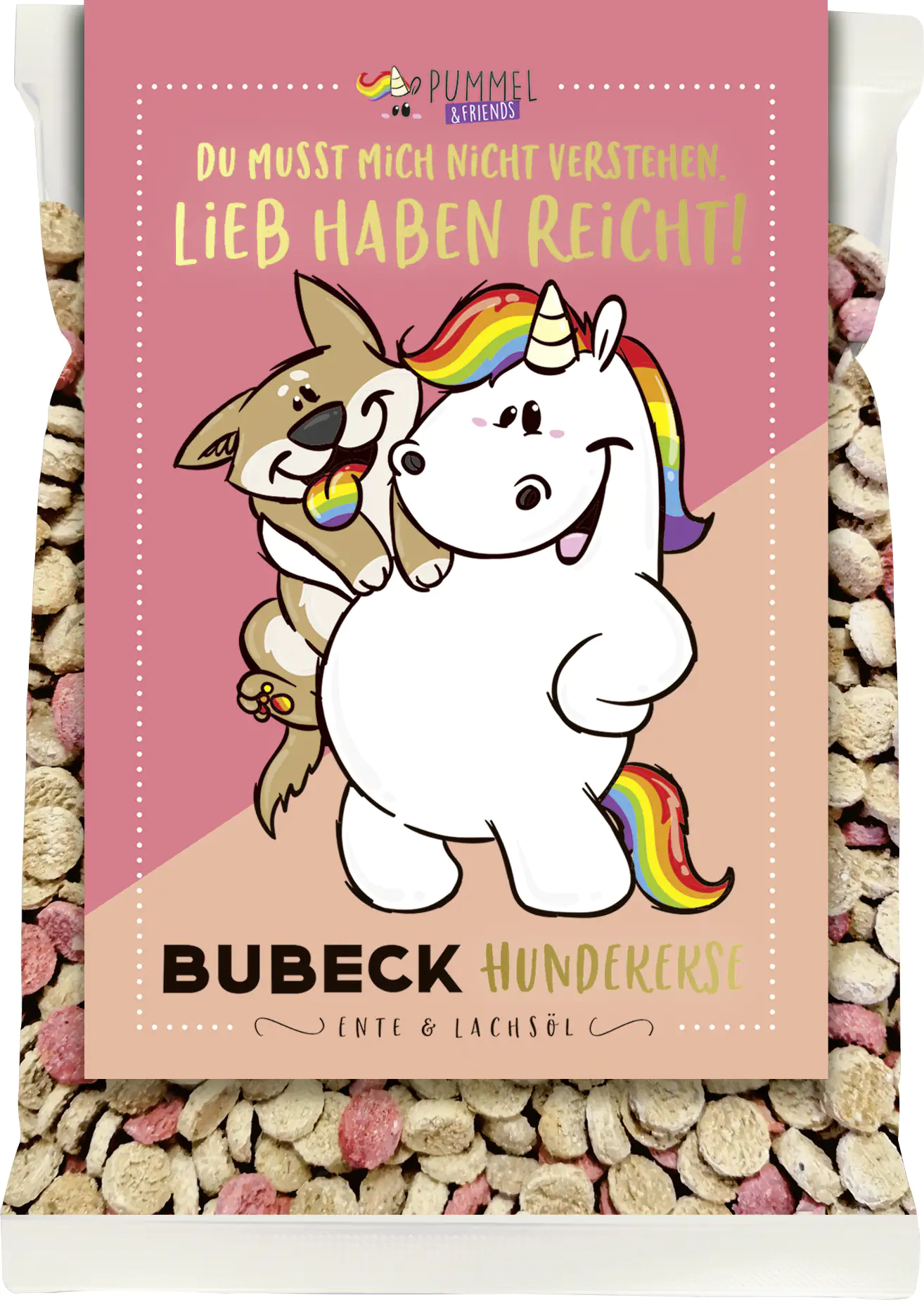 Bubeck Konfetti Hundekuchen mit Ente & Lachsöl 210g