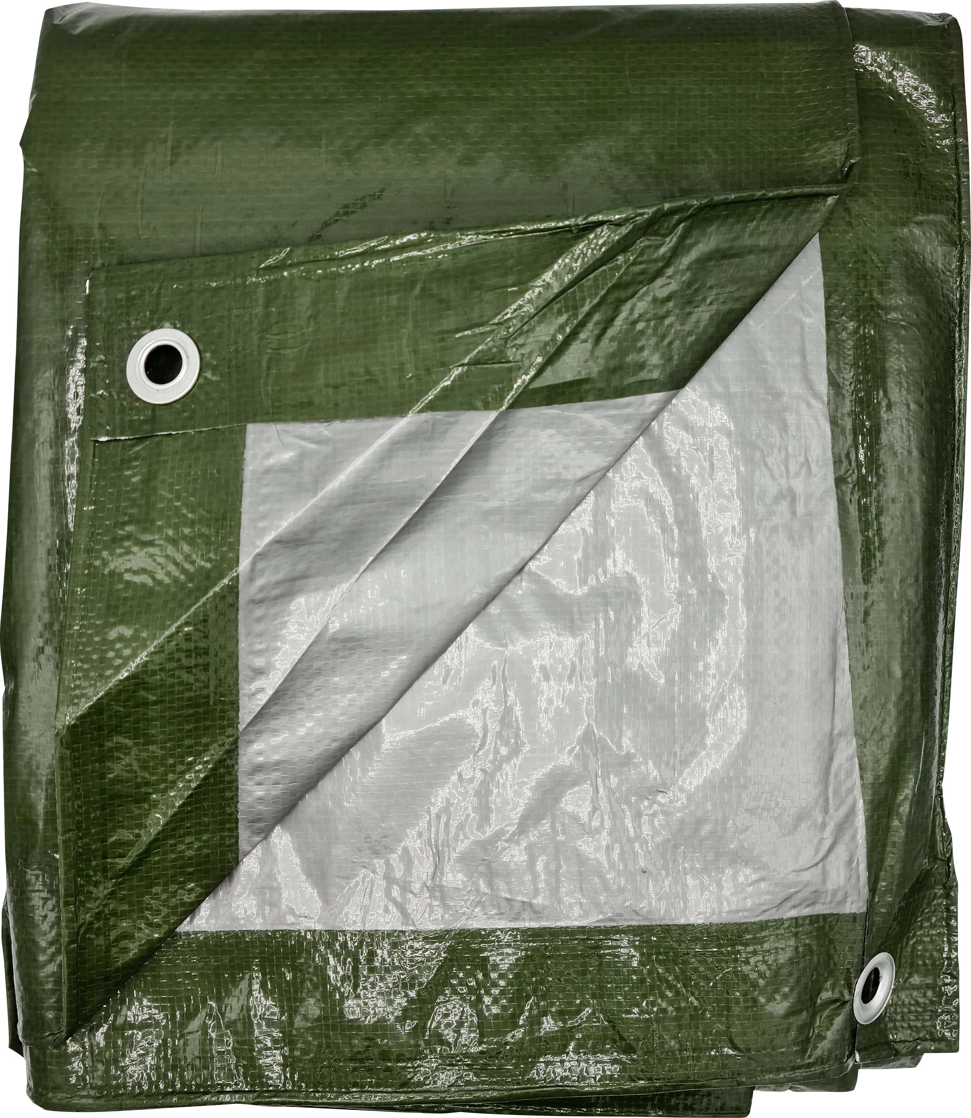 Jufol Schutzplane Profi grün/silber, 5 x 6m, ca. 110g/m²