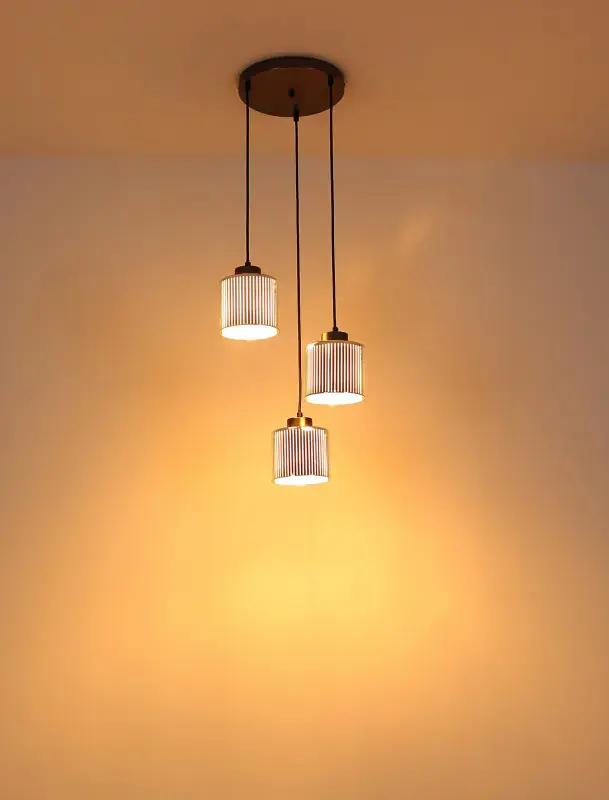 Globo Hängeleuchte Felicia 33 x 120 cm Ø x H schwarz-chrom matt