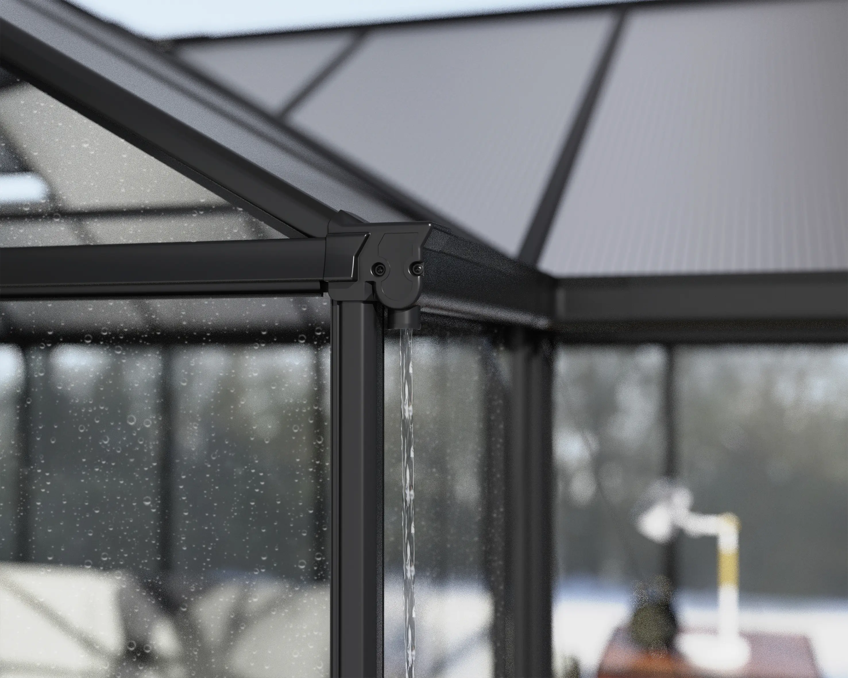 Canopia Gewächshaus Triomphe Alu schwarz 380 x 303 cm