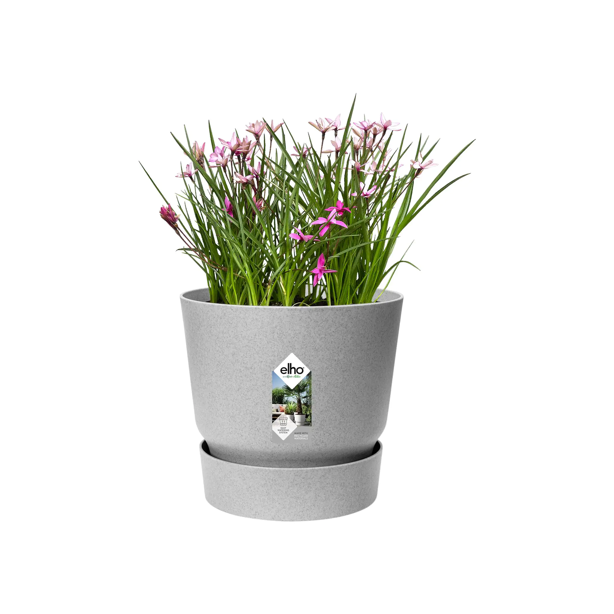 Elho Pflanztopf Greenville Ø 25 x 23 cm living beton Elho Pflanztopf Greenville Ø 25 x 23 cm living beton
