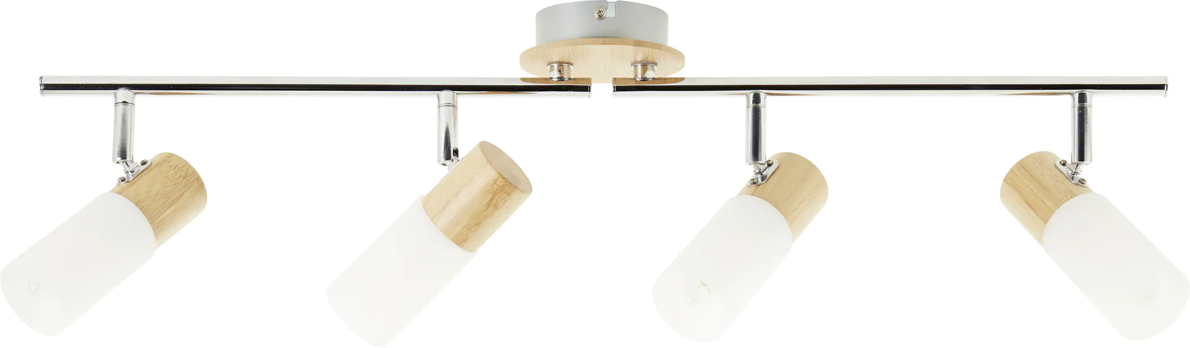 Brilliant 4er Spot Babsan holz hell-weiß 68 x 18 cm E14